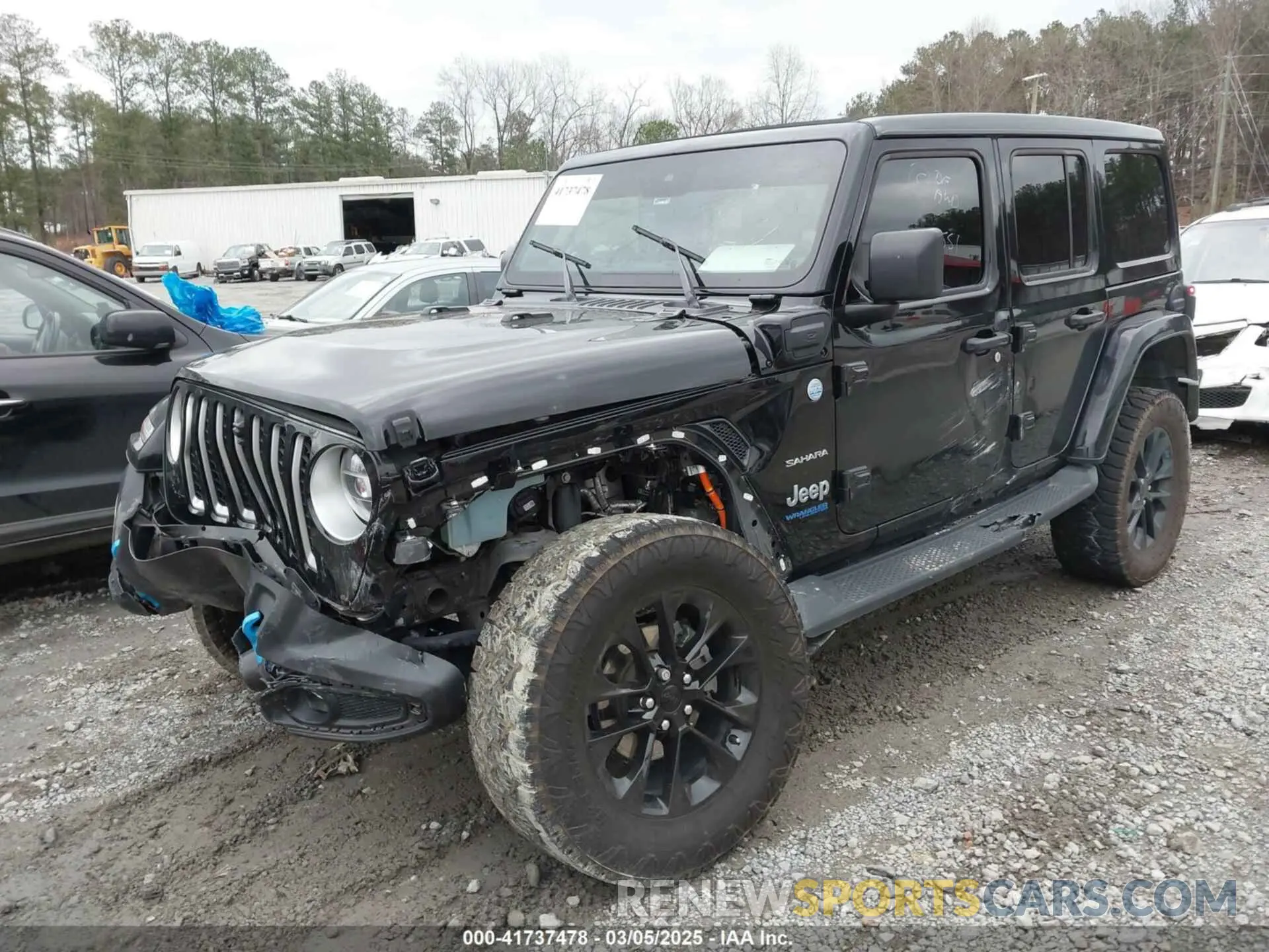 2 fotografías del automóvil dañado 1C4JJXP62NW101551 JEEP WRANGLER 4XE 2022