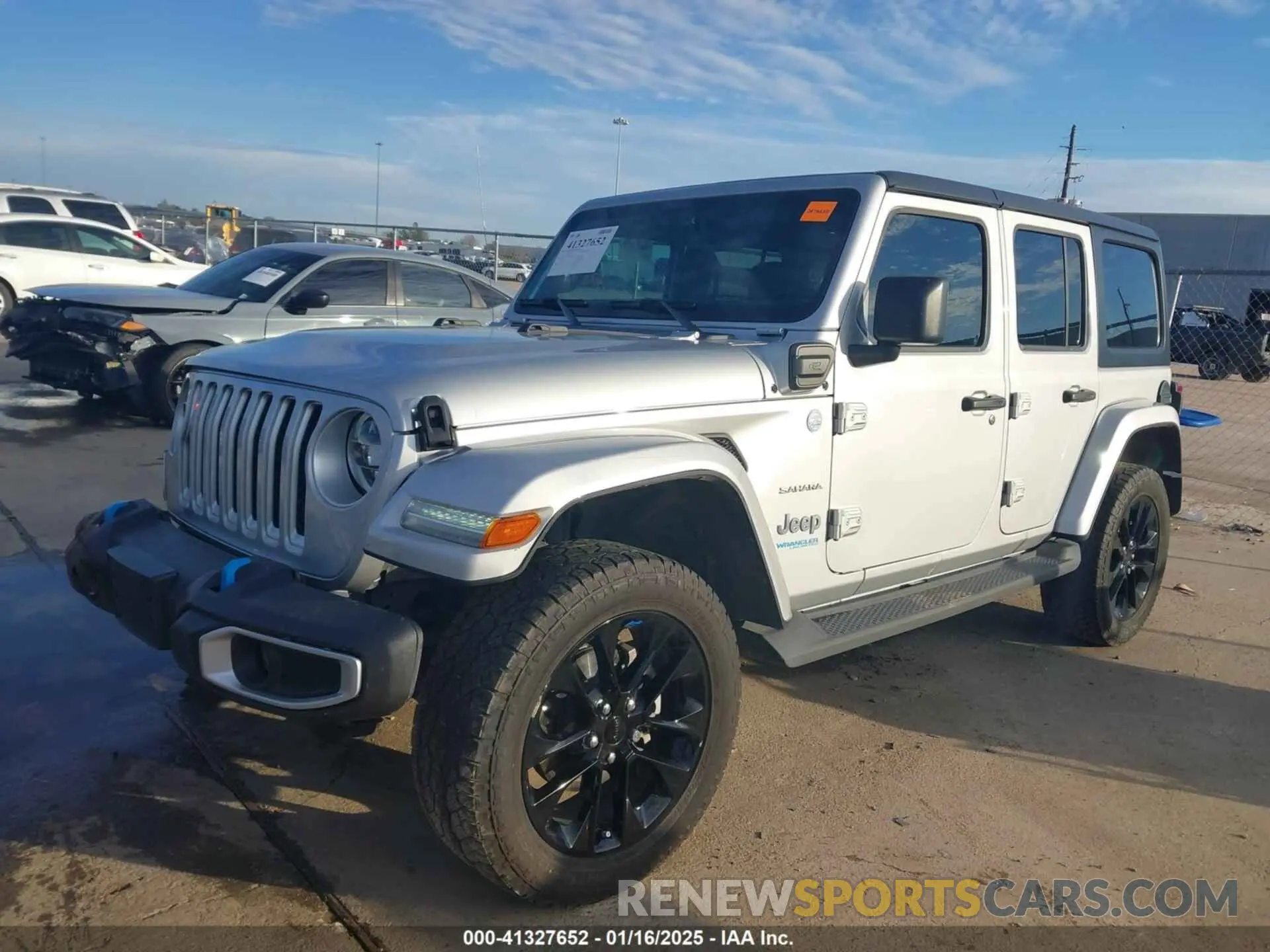 2 fotografías del automóvil dañado 1C4JJXP62NW229322 JEEP WRANGLER 4XE 2022
