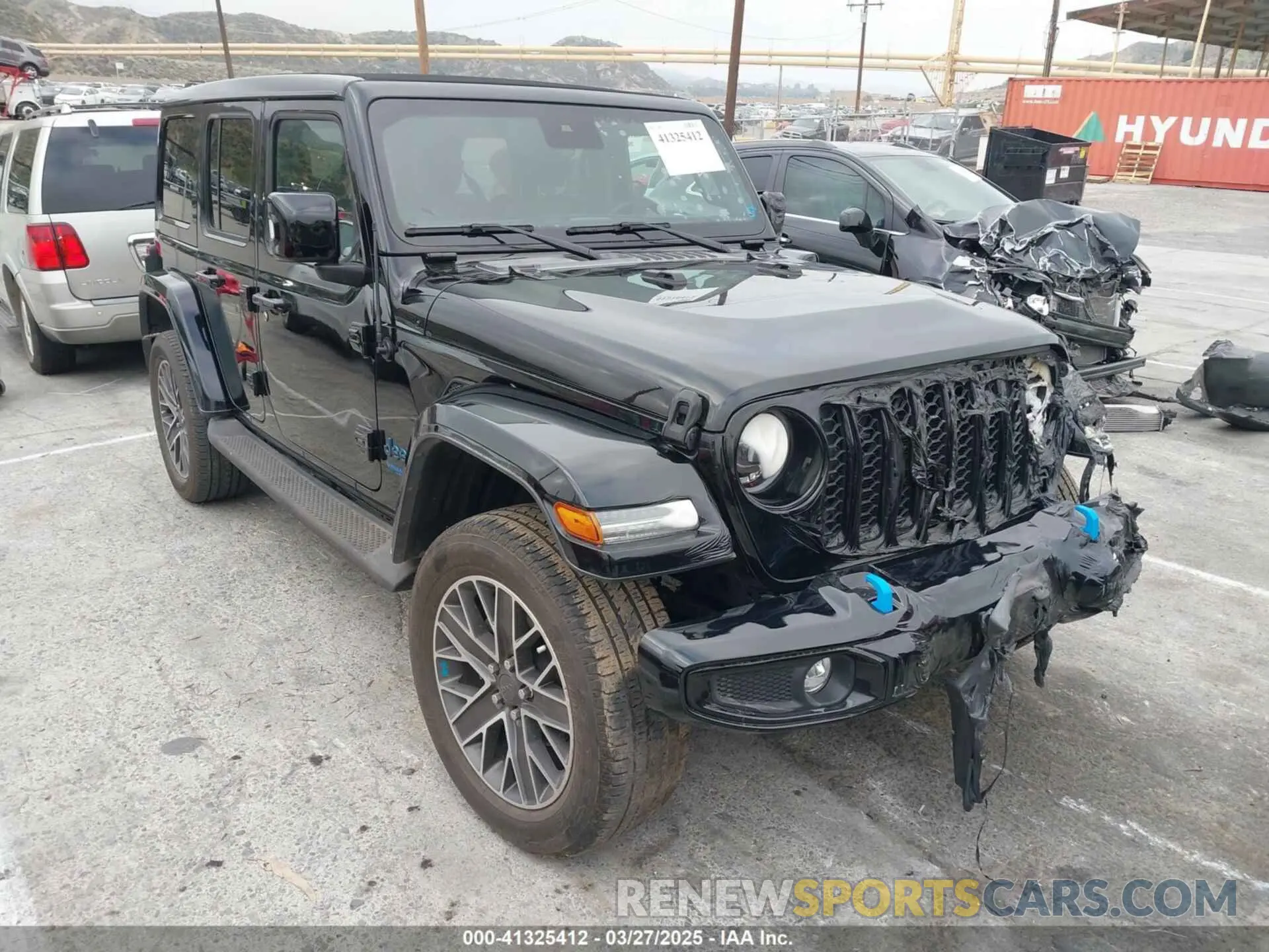 1 fotografías del automóvil dañado 1C4JJXP65NW111006 JEEP WRANGLER 4XE 2022