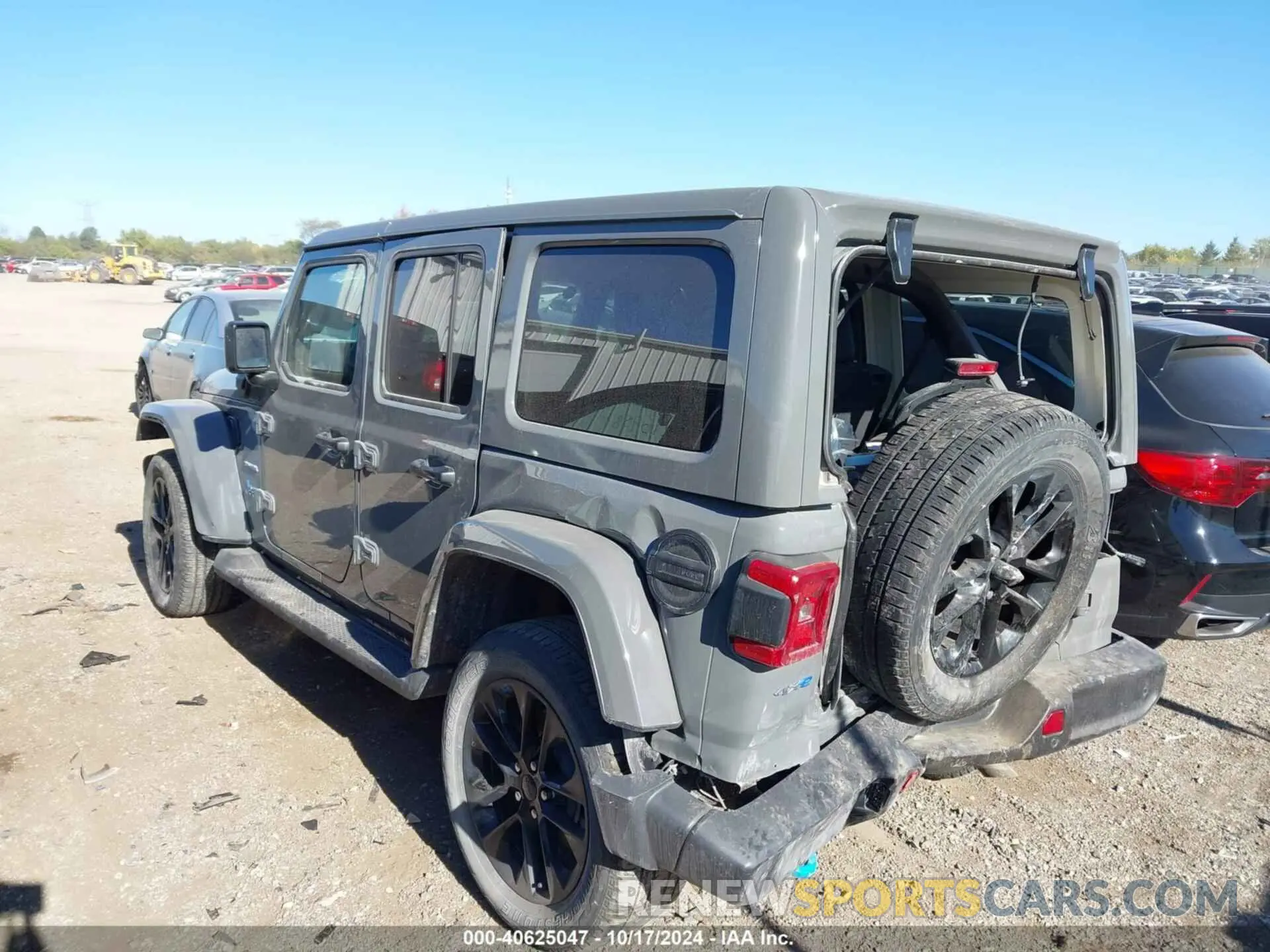 3 fotografías del automóvil dañado 1C4JJXP65NW216158 JEEP WRANGLER 4XE 2022