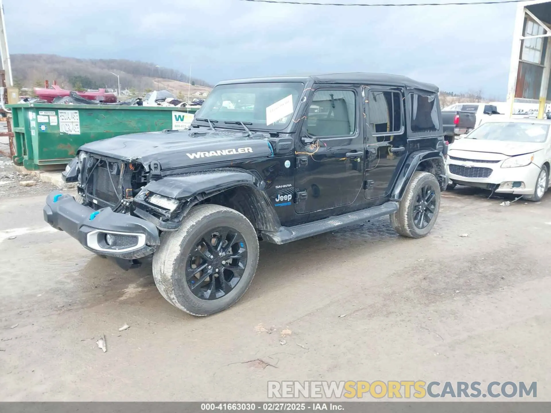 2 fotografías del automóvil dañado 1C4JJXP67NW124016 JEEP WRANGLER 4XE 2022