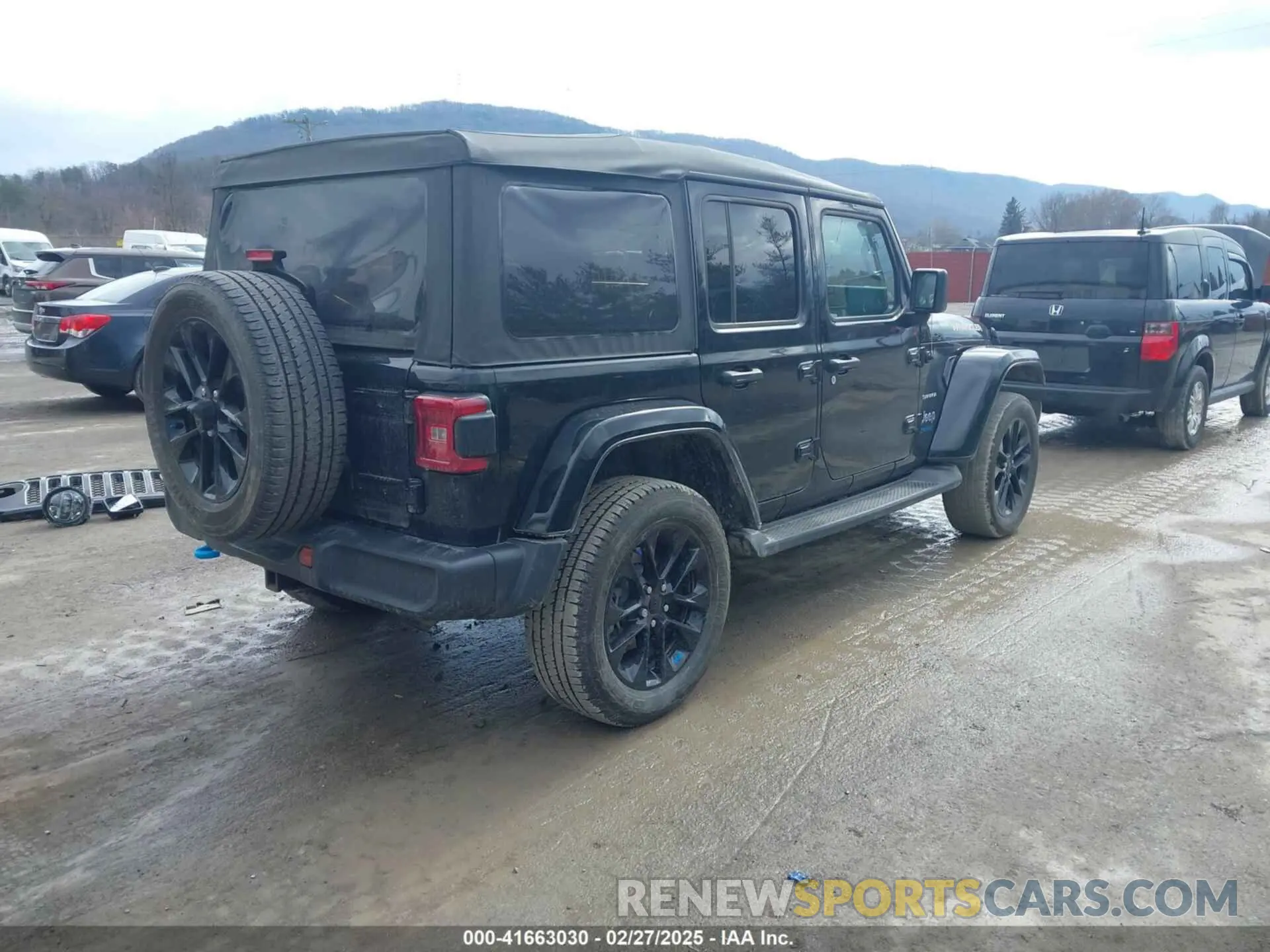 4 fotografías del automóvil dañado 1C4JJXP67NW124016 JEEP WRANGLER 4XE 2022