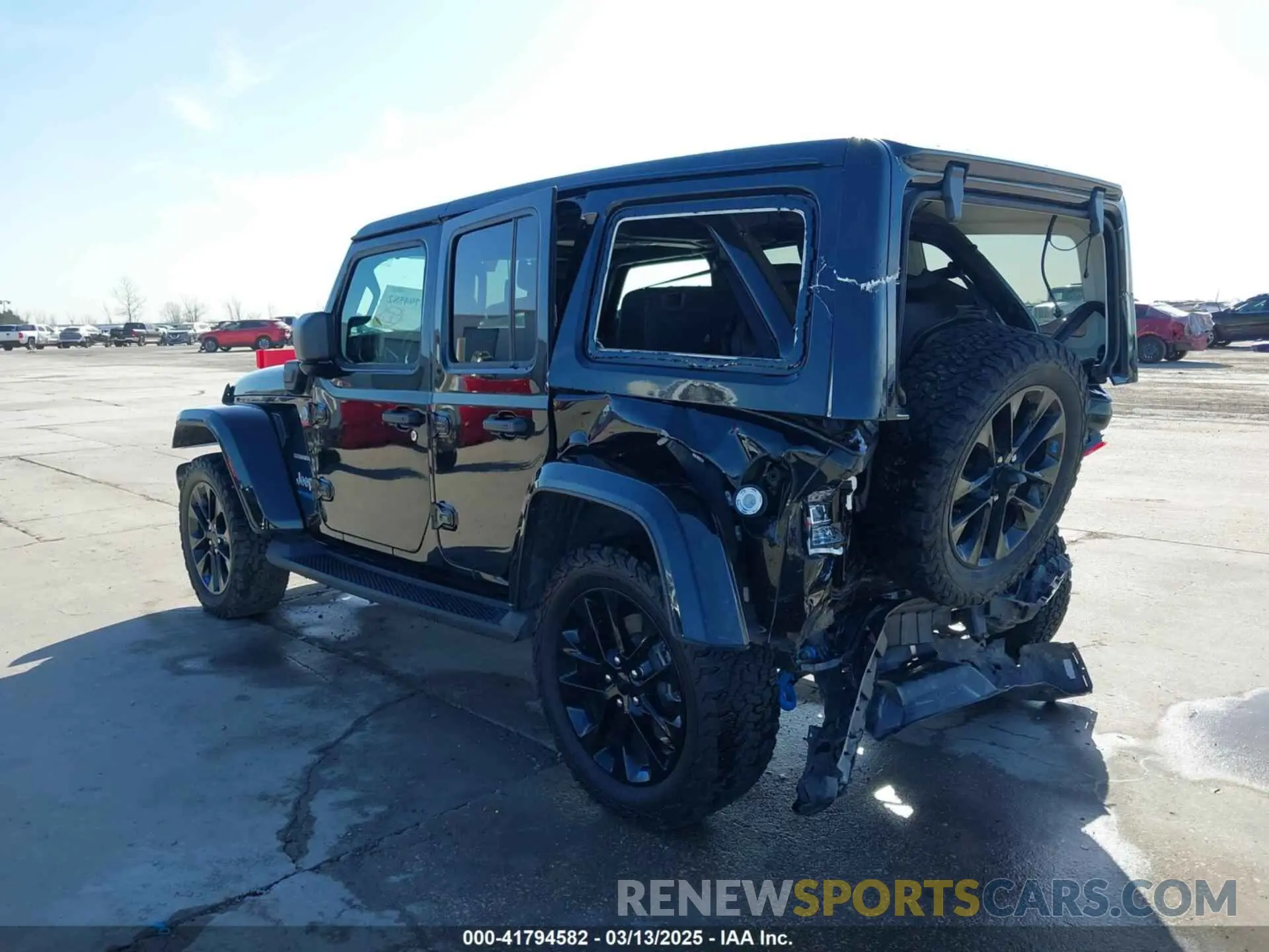 3 fotografías del automóvil dañado 1C4JJXP67NW275857 JEEP WRANGLER 4XE 2022