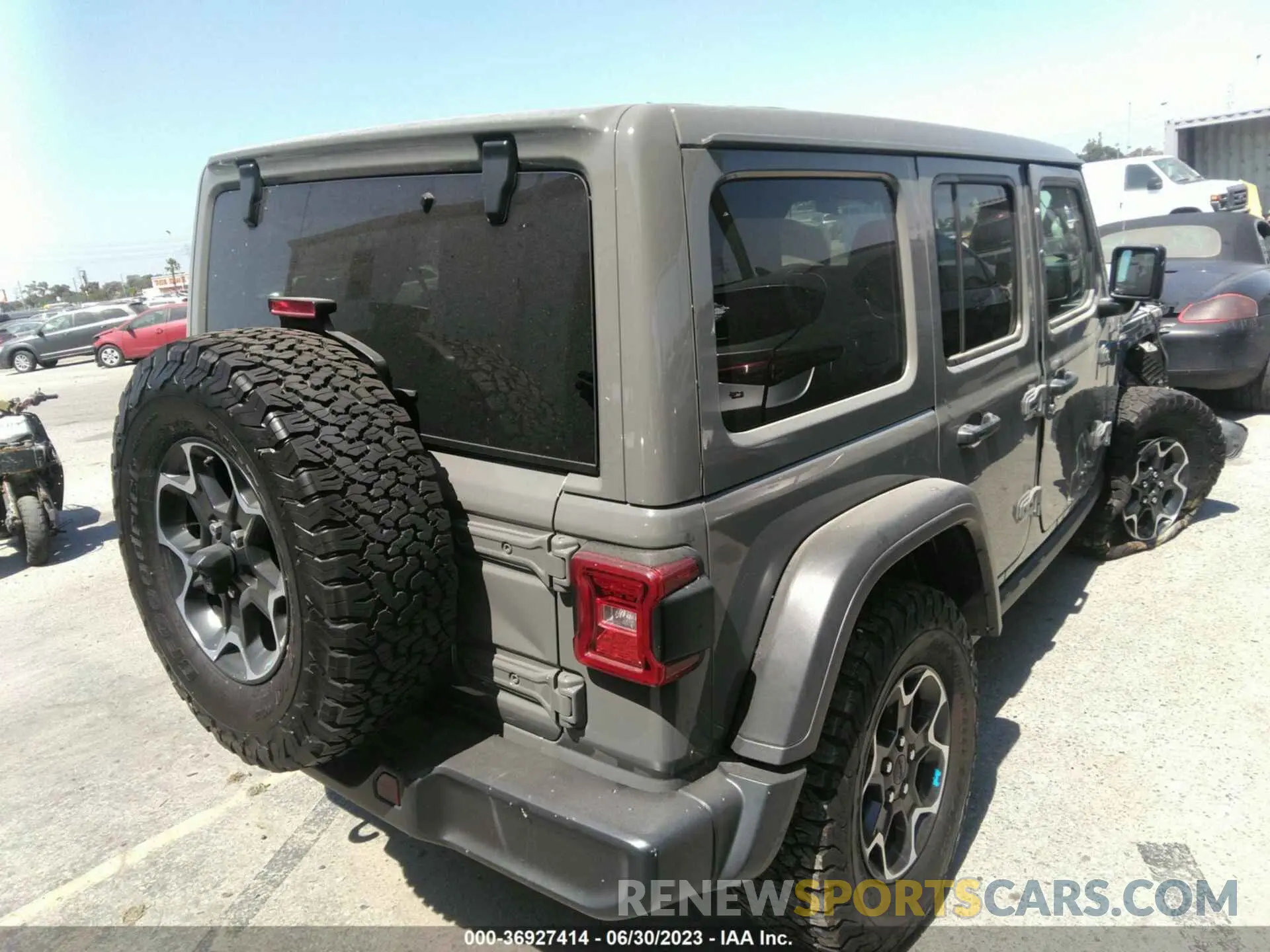 4 fotografías del automóvil dañado 1C4JJXR60NW182756 JEEP WRANGLER 4XE 2022