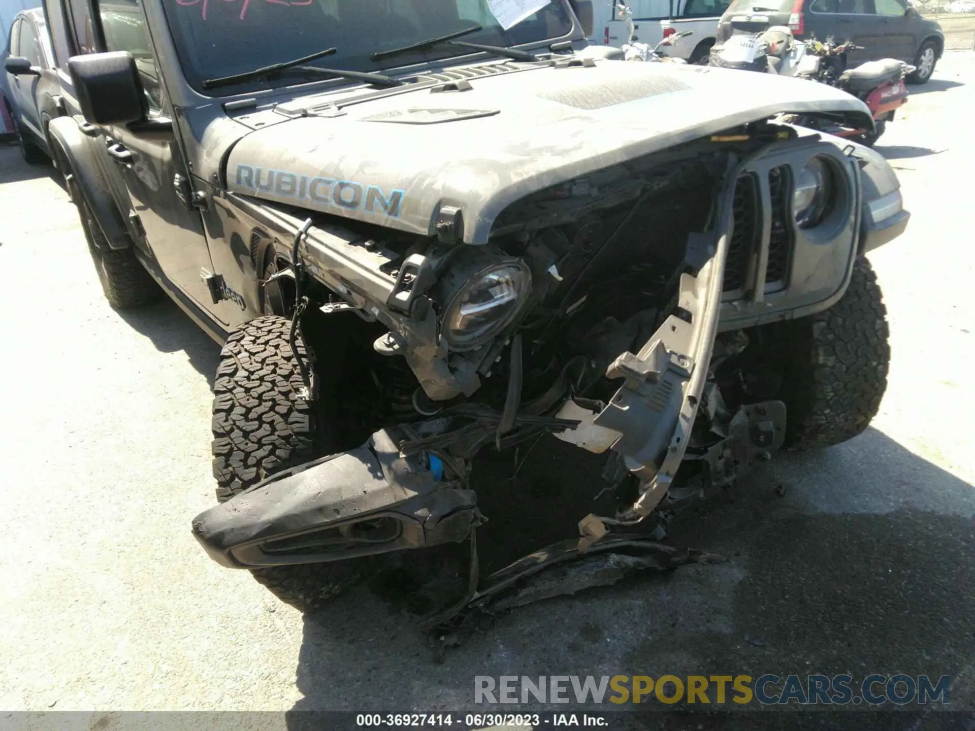 6 fotografías del automóvil dañado 1C4JJXR60NW182756 JEEP WRANGLER 4XE 2022