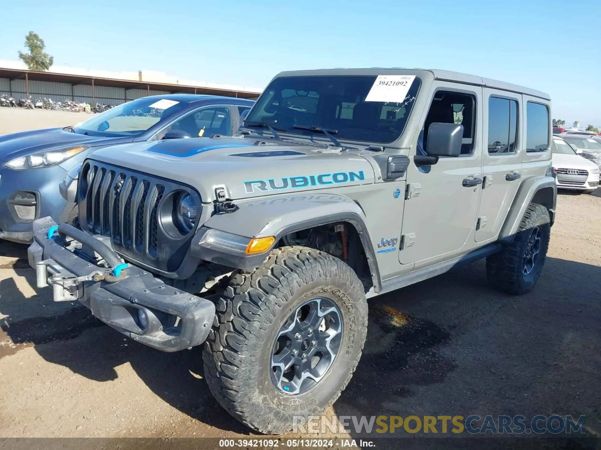 2 fotografías del automóvil dañado 1C4JJXR61NW160832 JEEP WRANGLER 4XE 2022