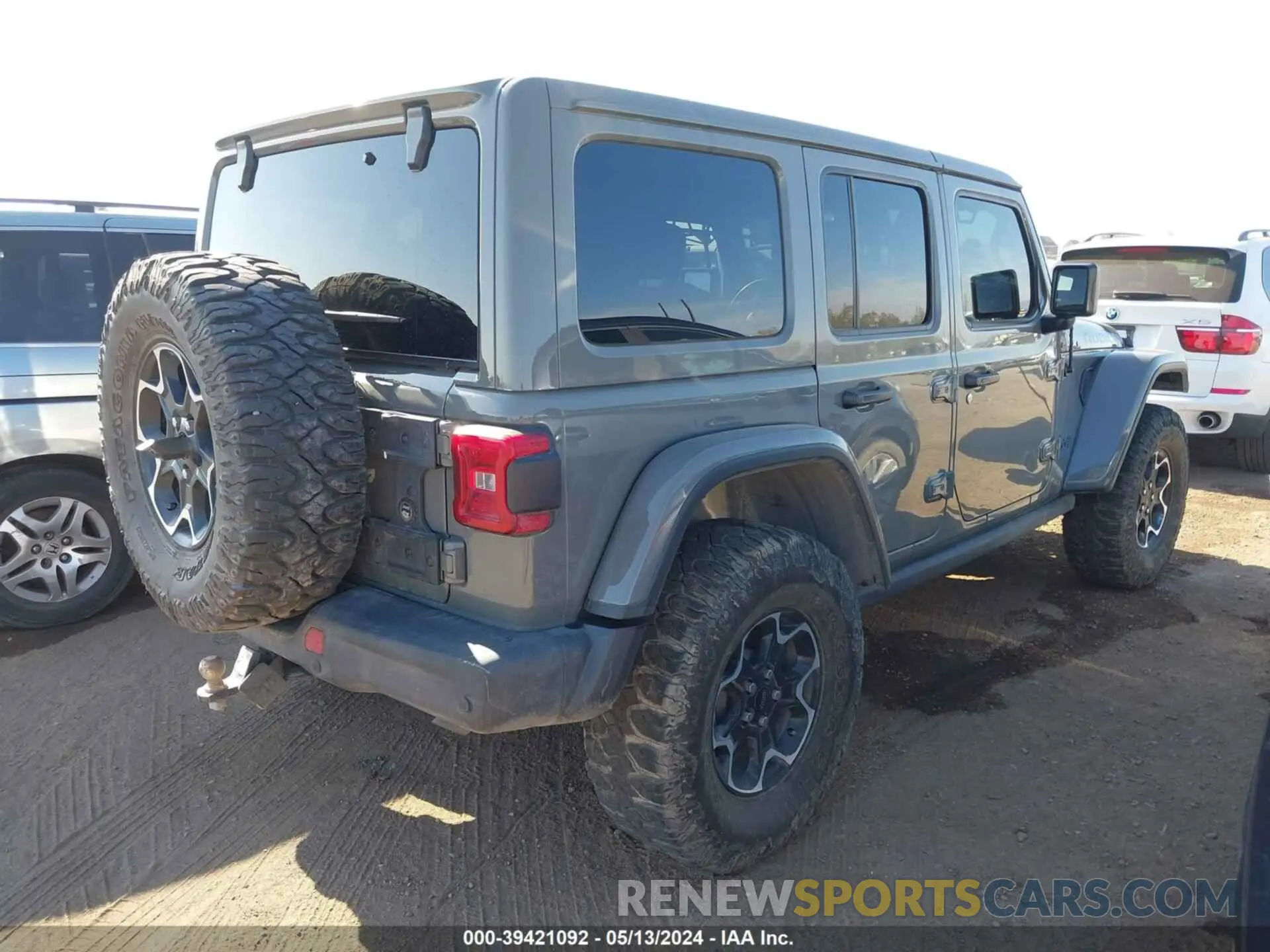 4 fotografías del automóvil dañado 1C4JJXR61NW160832 JEEP WRANGLER 4XE 2022