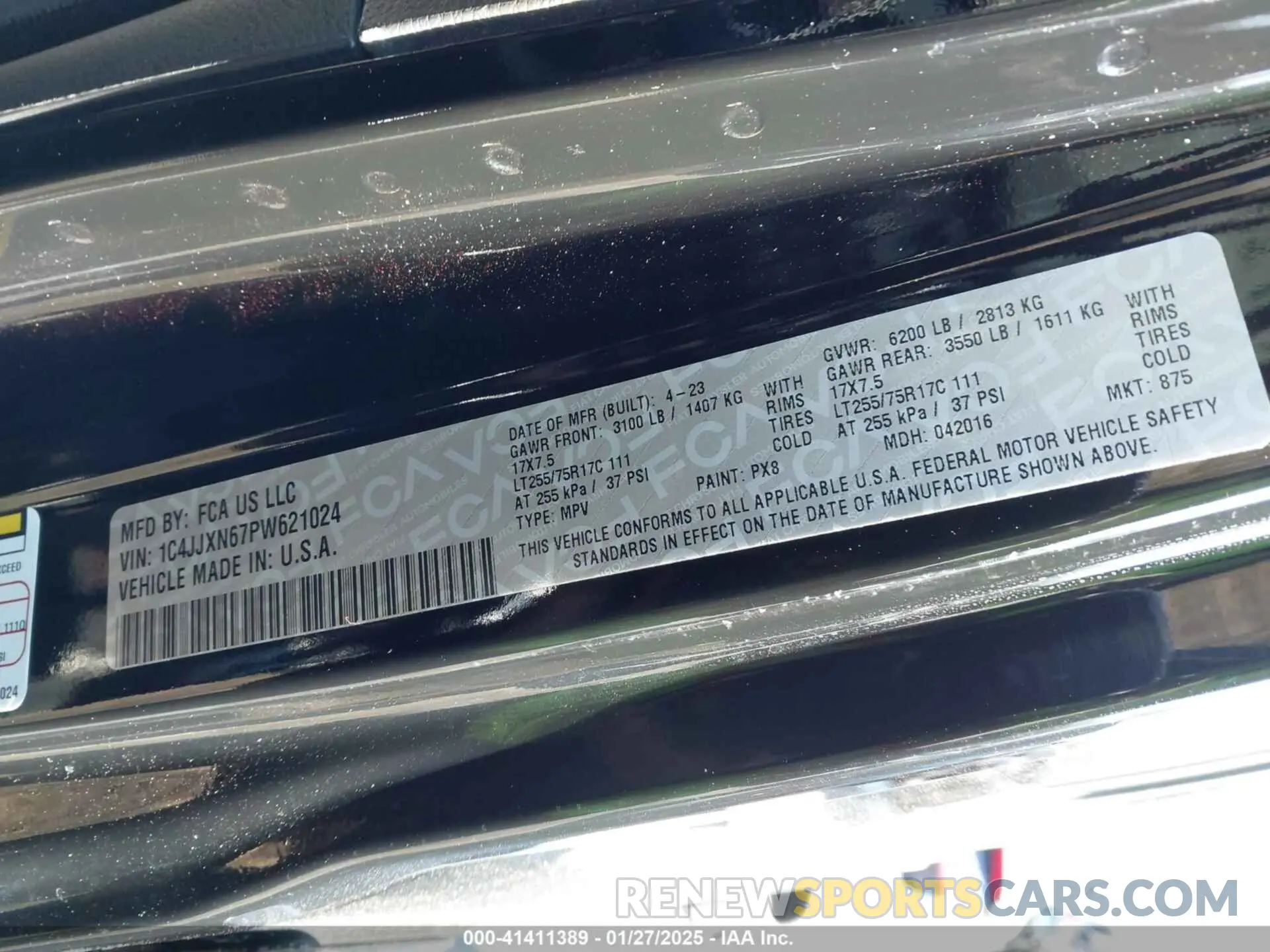 9 fotografías del automóvil dañado 1C4JJXN67PW621024 JEEP WRANGLER 4XE 2023