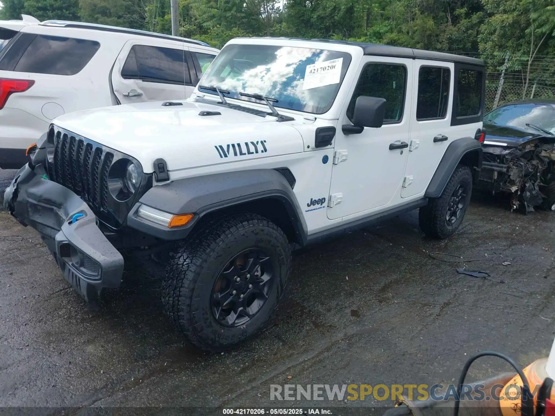 2 fotografías del automóvil dañado 1C4JJXN67PW630869 JEEP WRANGLER 4XE 2023