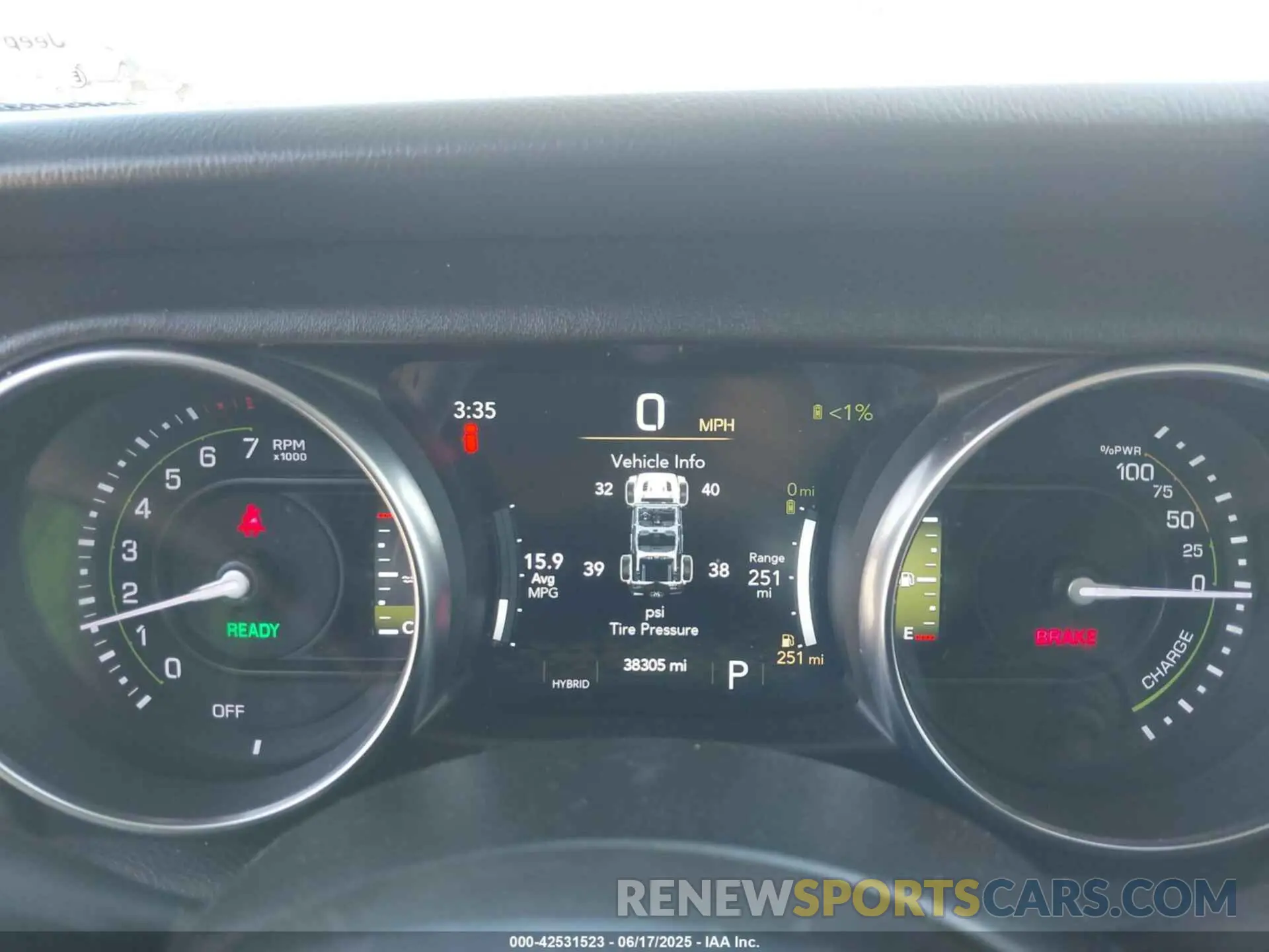 7 fotografías del automóvil dañado 1C4JJXP61PW536631 JEEP WRANGLER 4XE 2023