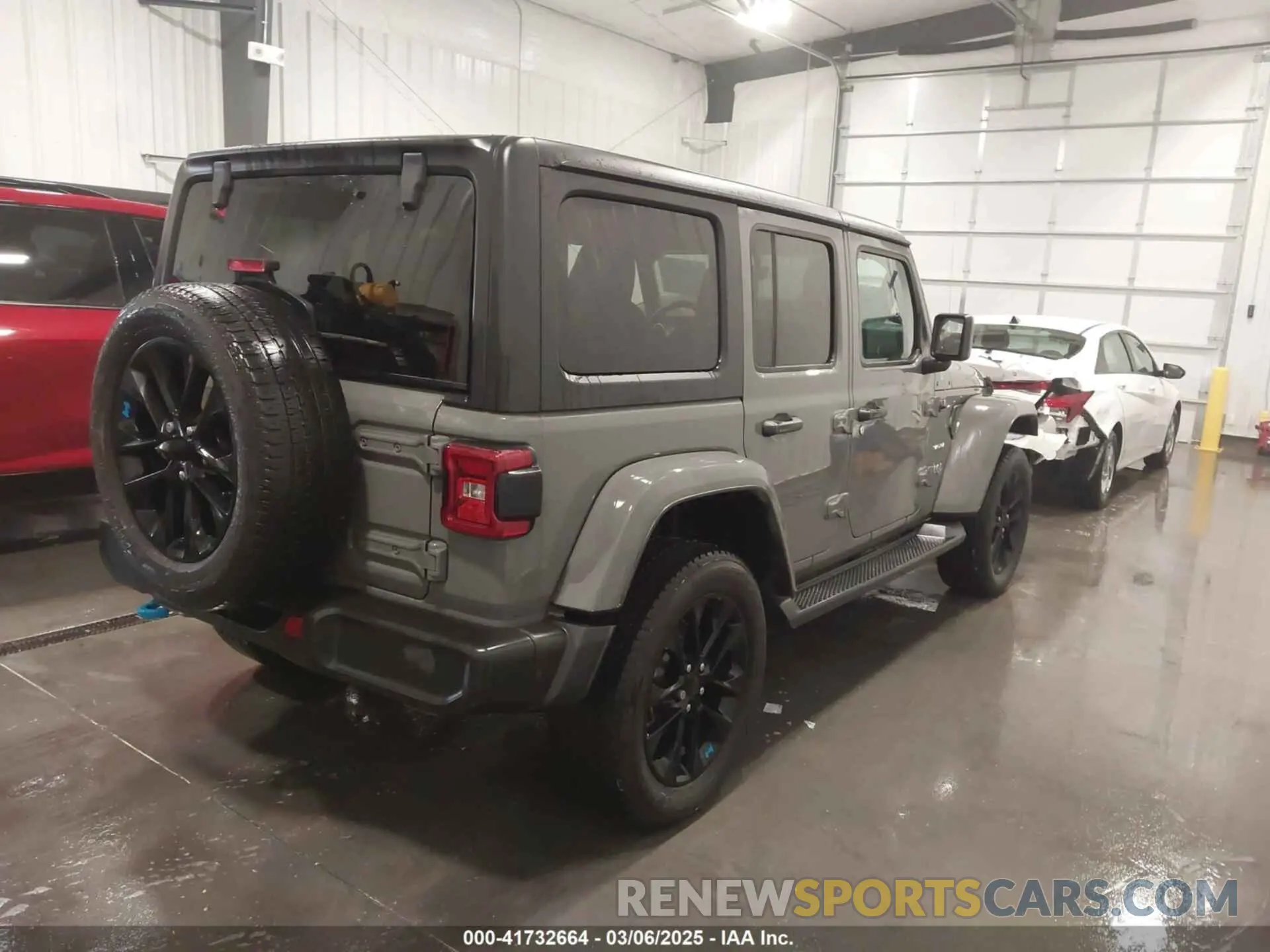 4 fotografías del automóvil dañado 1C4JJXP62PW608968 JEEP WRANGLER 4XE 2023
