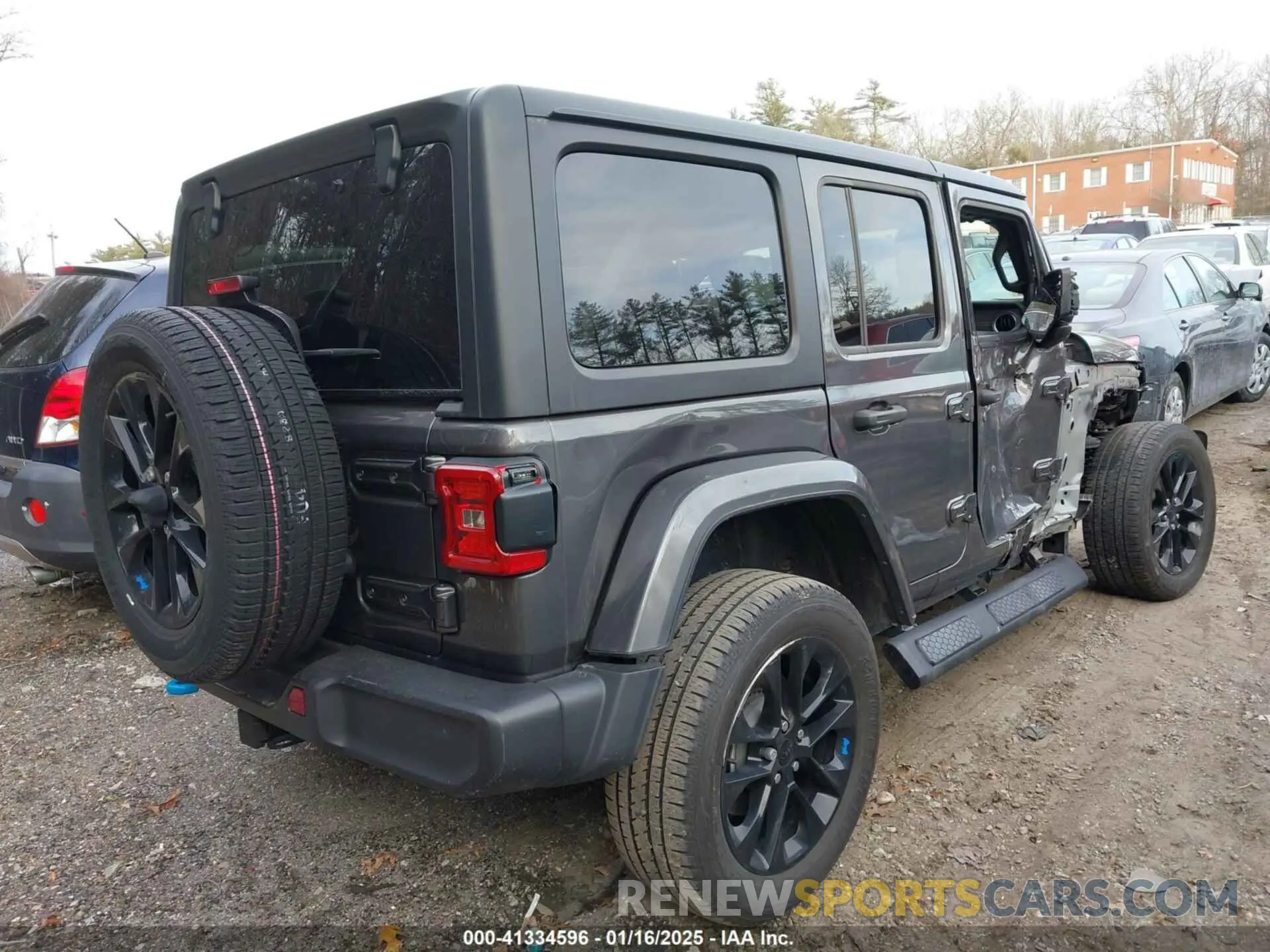 4 fotografías del automóvil dañado 1C4JJXP68PW583316 JEEP WRANGLER 4XE 2023