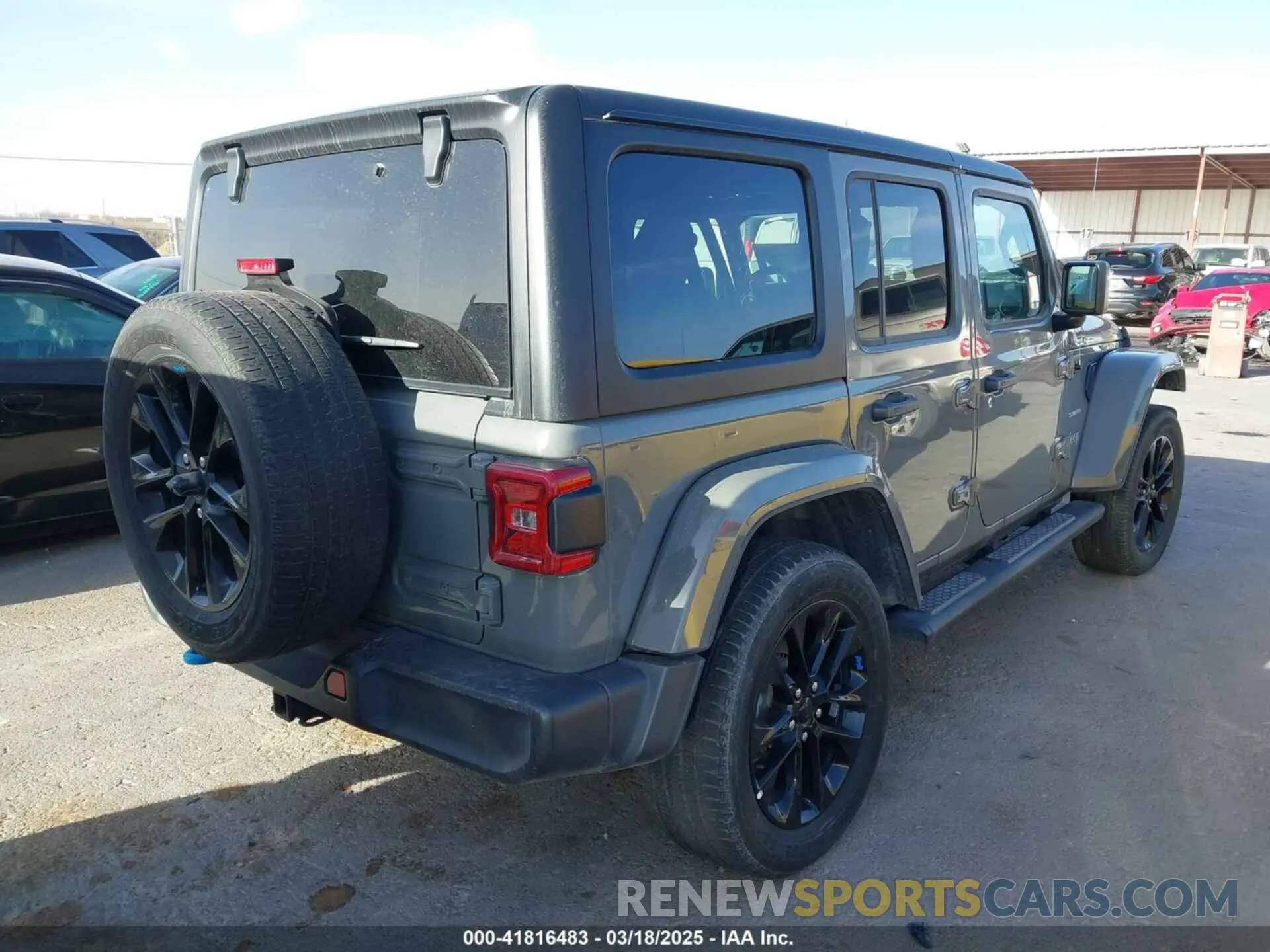 4 fotografías del automóvil dañado 1C4JJXP68PW661190 JEEP WRANGLER 4XE 2023