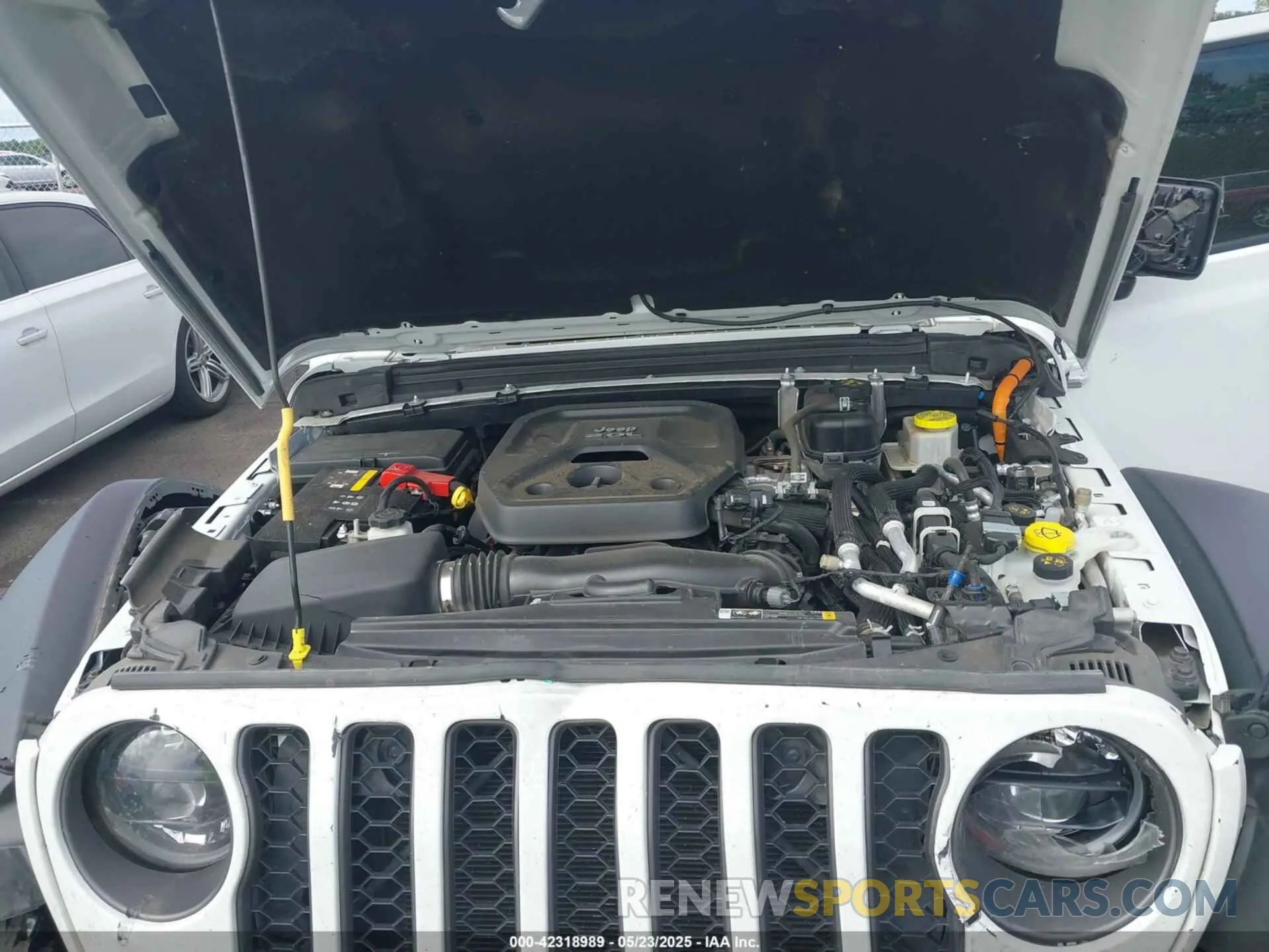 10 fotografías del automóvil dañado 1C4JJXR64PW586405 JEEP WRANGLER 4XE 2023