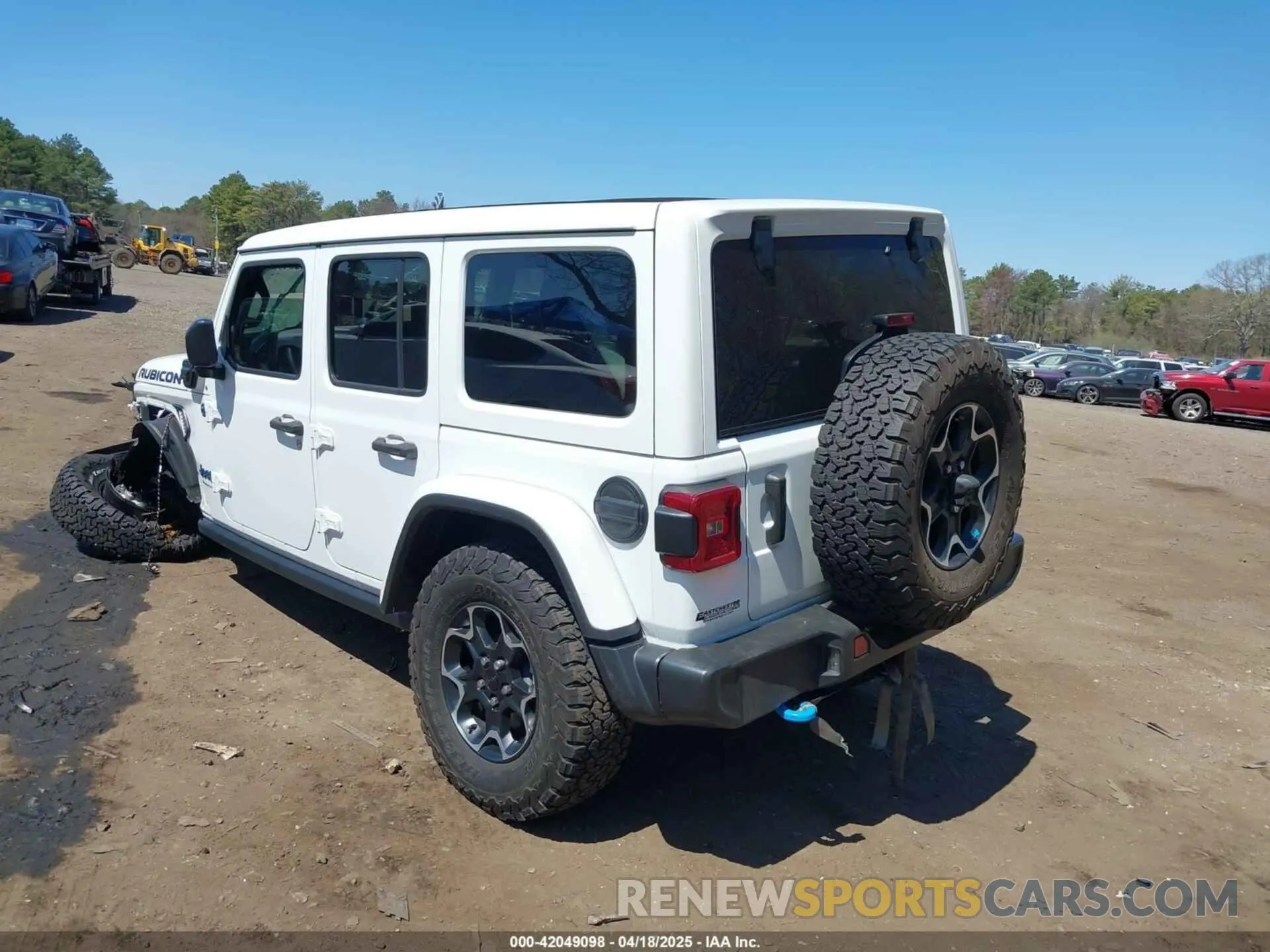 3 fotografías del automóvil dañado 1C4JJXR68PW584303 JEEP WRANGLER 4XE 2023