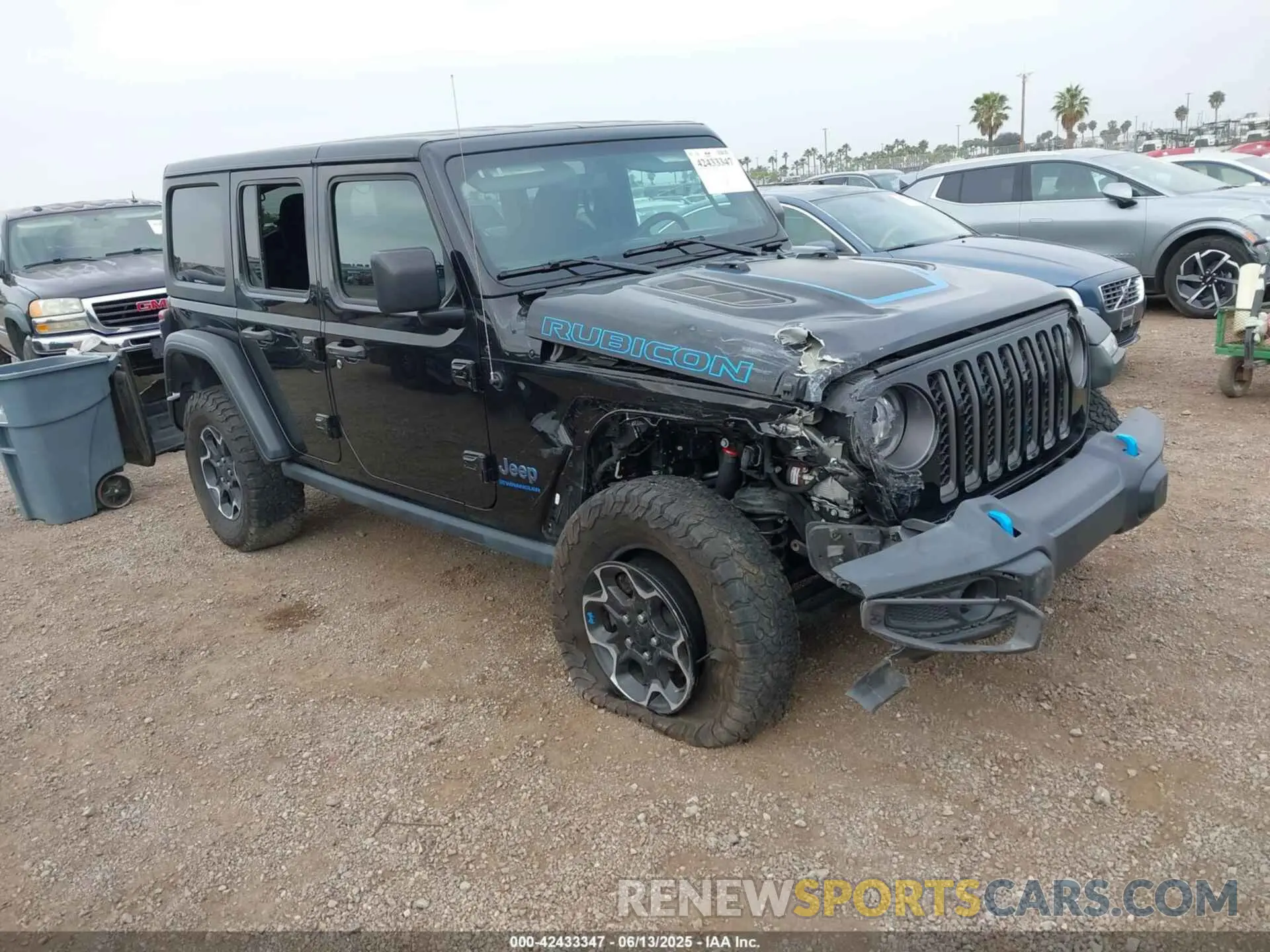 1 fotografías del automóvil dañado 1C4JJXR68PW663339 JEEP WRANGLER 4XE 2023