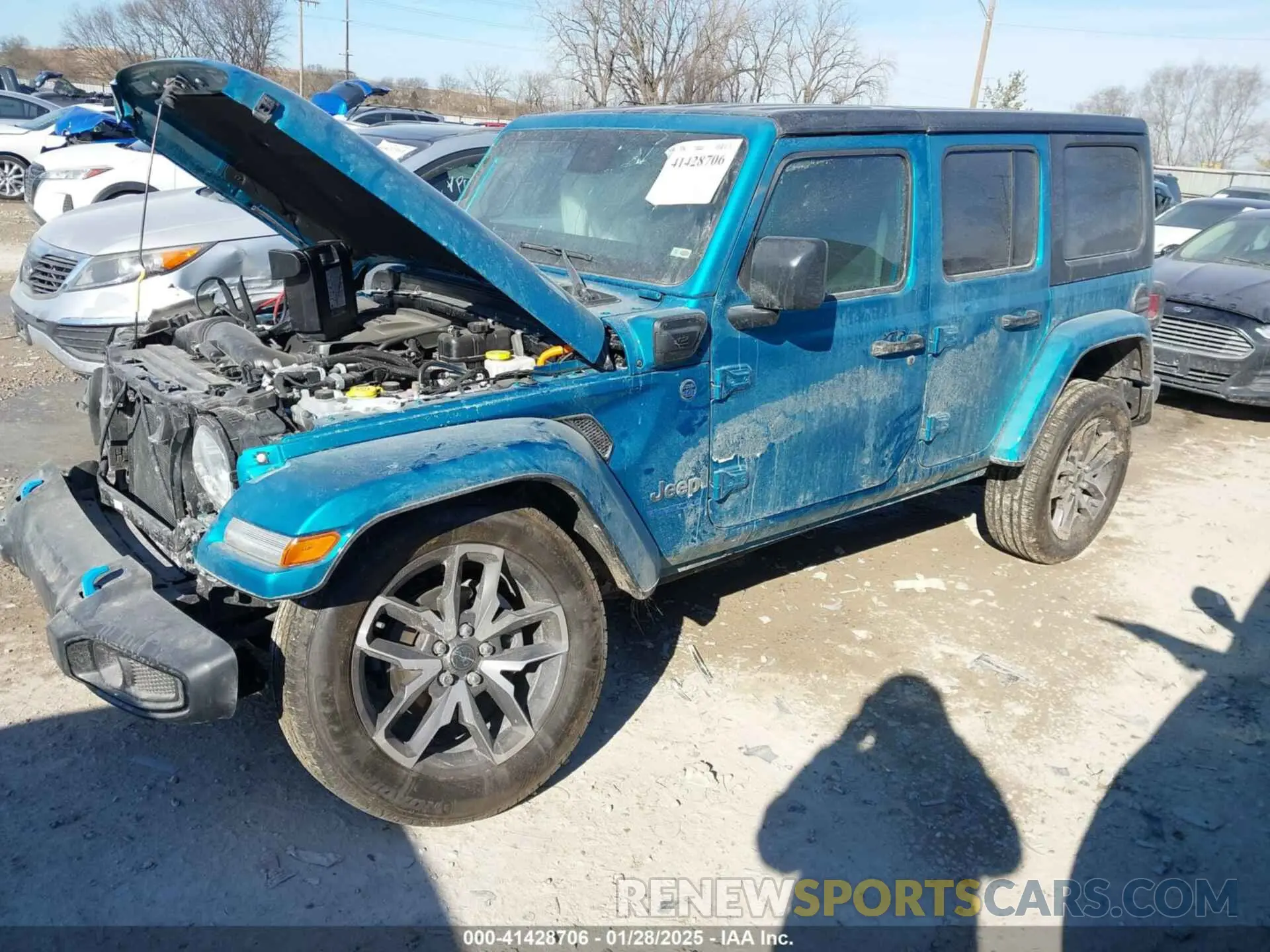 2 fotografías del automóvil dañado 1C4RJXN60RW254747 JEEP WRANGLER 4XE 2024