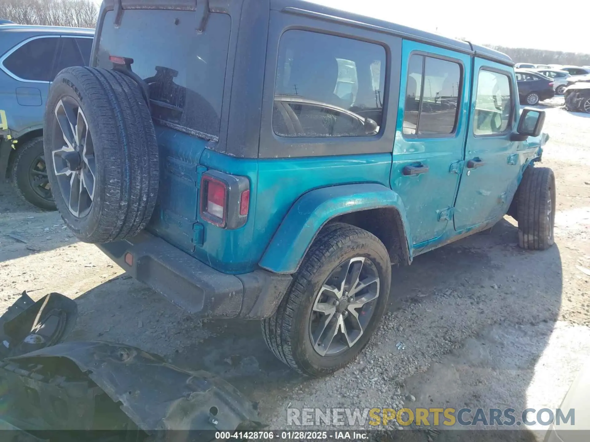 4 fotografías del automóvil dañado 1C4RJXN60RW254747 JEEP WRANGLER 4XE 2024