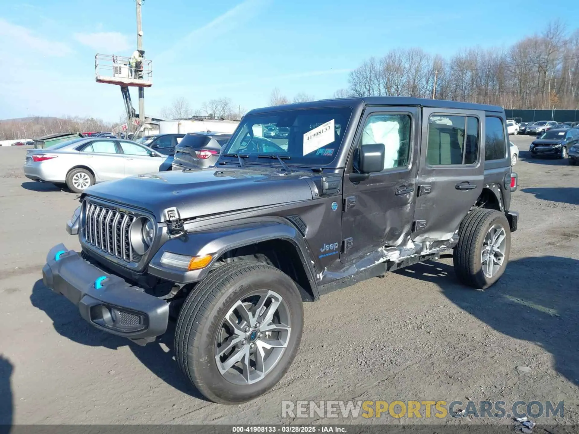 2 fotografías del automóvil dañado 1C4RJXN60RW293872 JEEP WRANGLER 4XE 2024