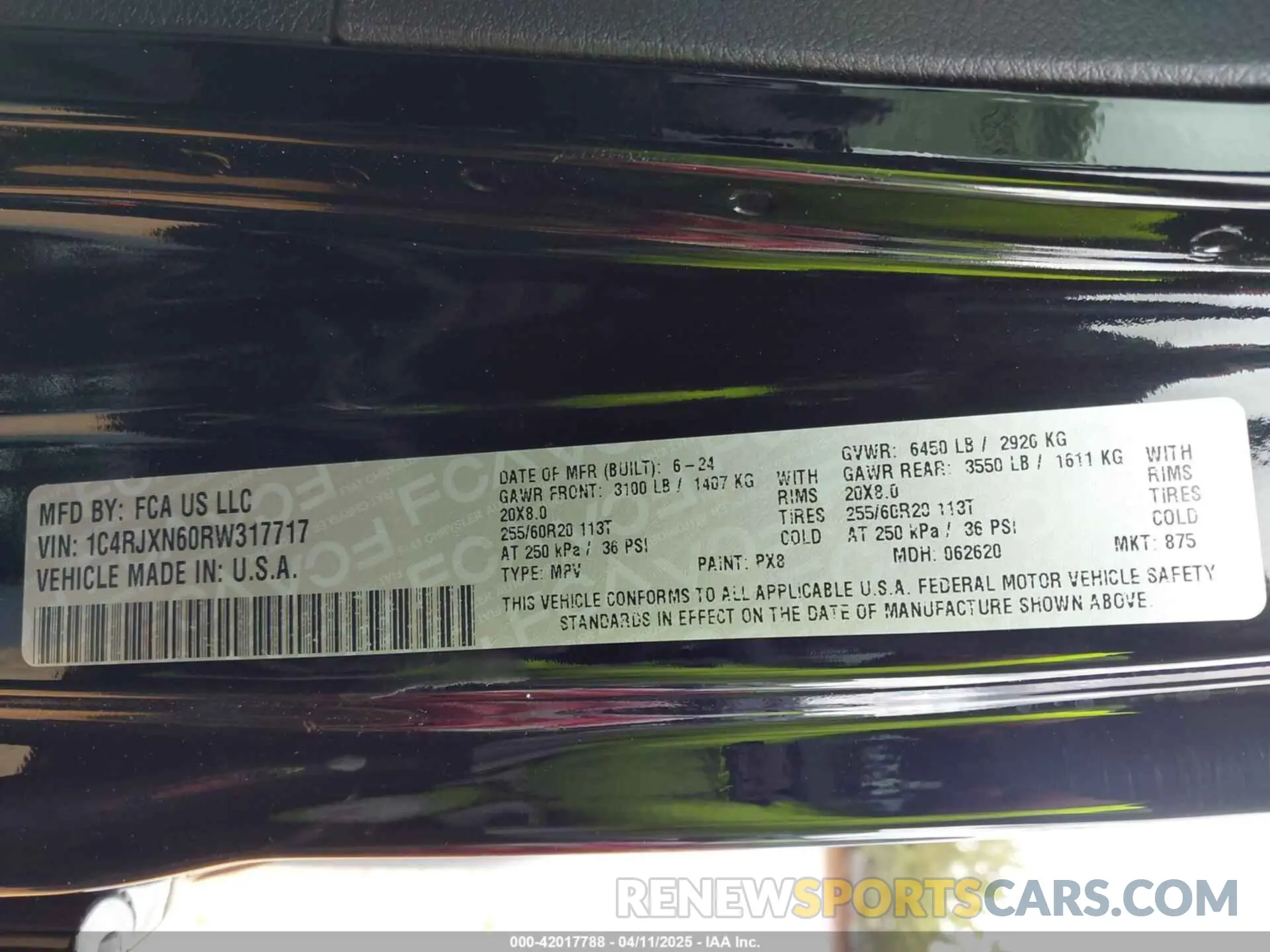 9 fotografías del automóvil dañado 1C4RJXN60RW317717 JEEP WRANGLER 4XE 2024