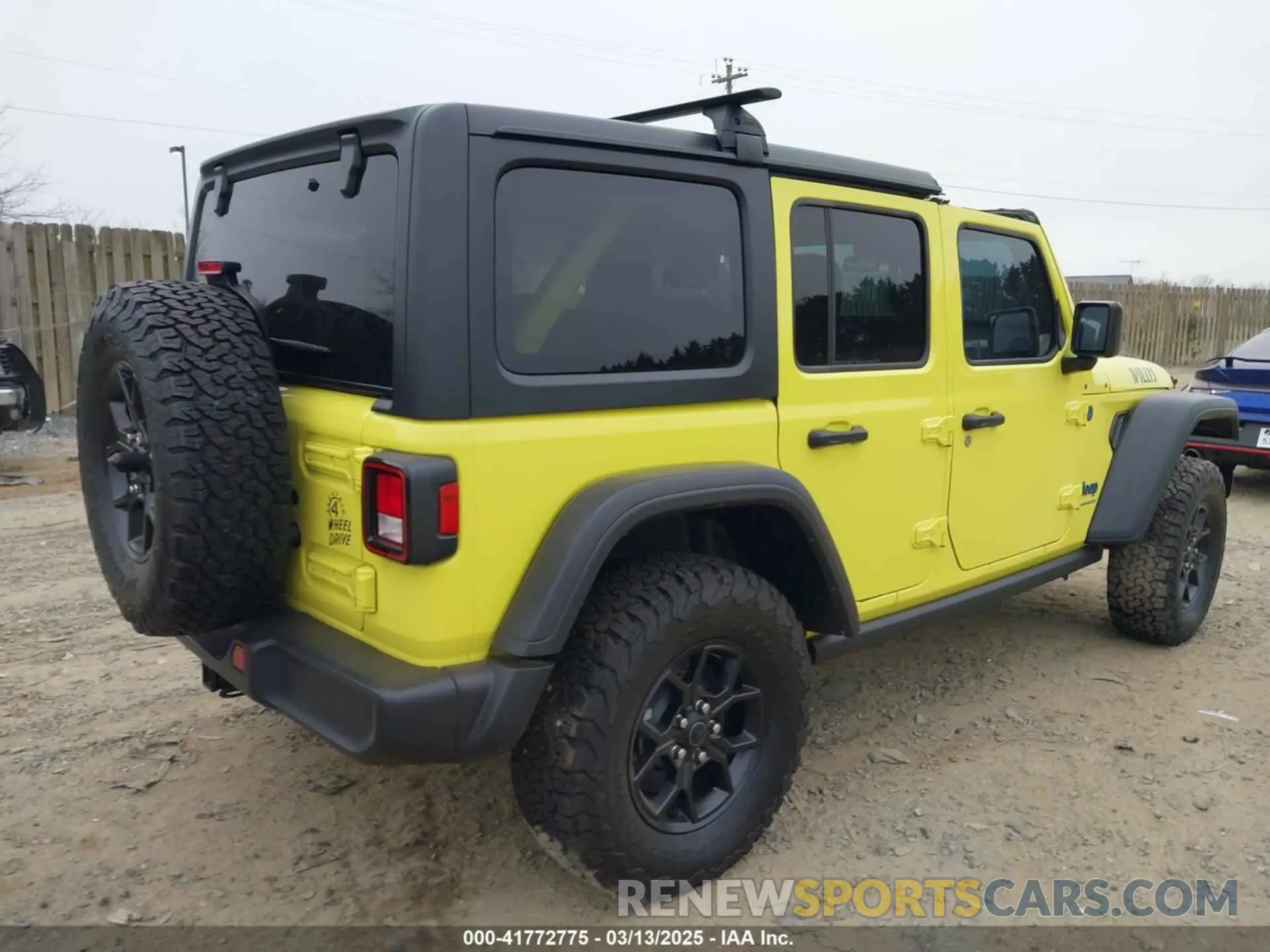 4 fotografías del automóvil dañado 1C4RJXN62RW121018 JEEP WRANGLER 4XE 2024