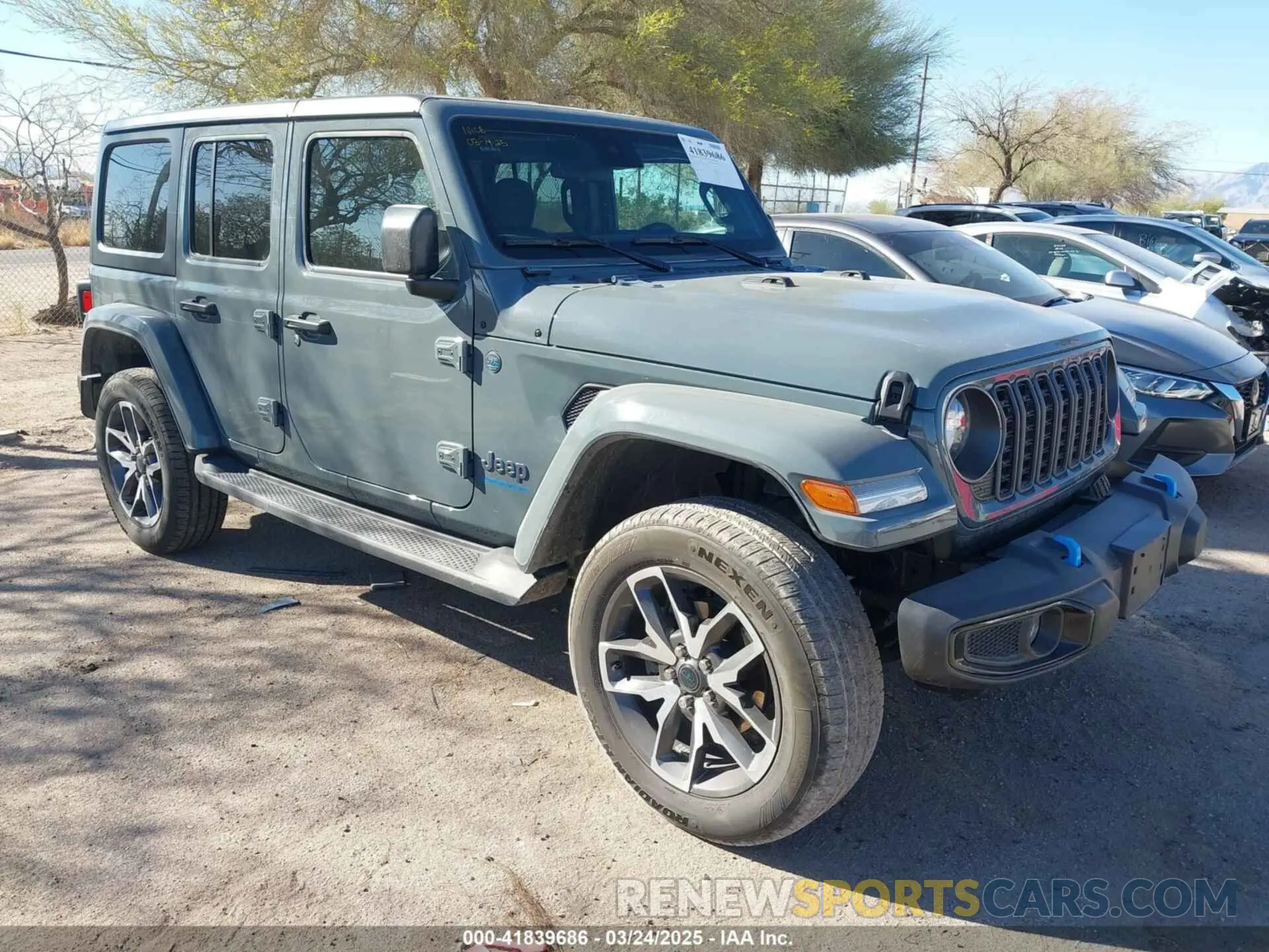 1 fotografías del automóvil dañado 1C4RJXN65RW132000 JEEP WRANGLER 4XE 2024