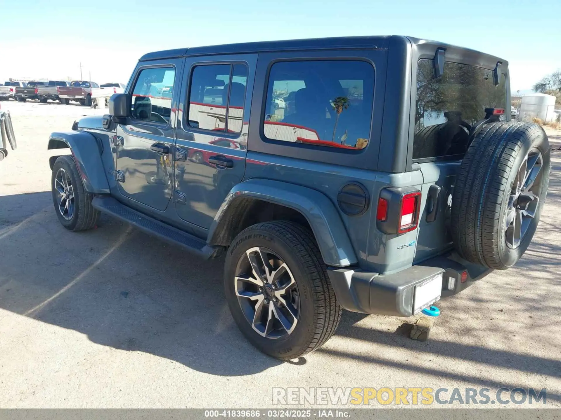 3 fotografías del automóvil dañado 1C4RJXN65RW132000 JEEP WRANGLER 4XE 2024