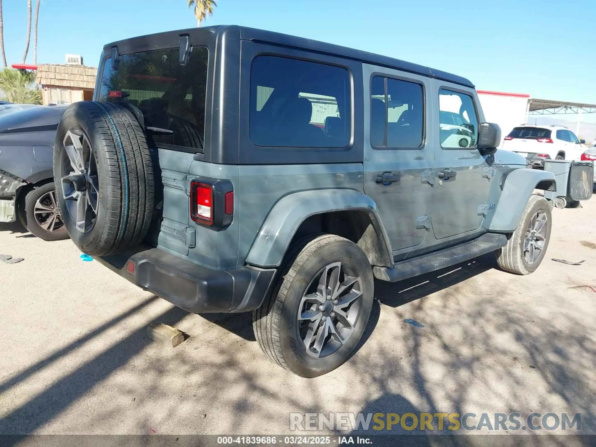 4 fotografías del automóvil dañado 1C4RJXN65RW132000 JEEP WRANGLER 4XE 2024