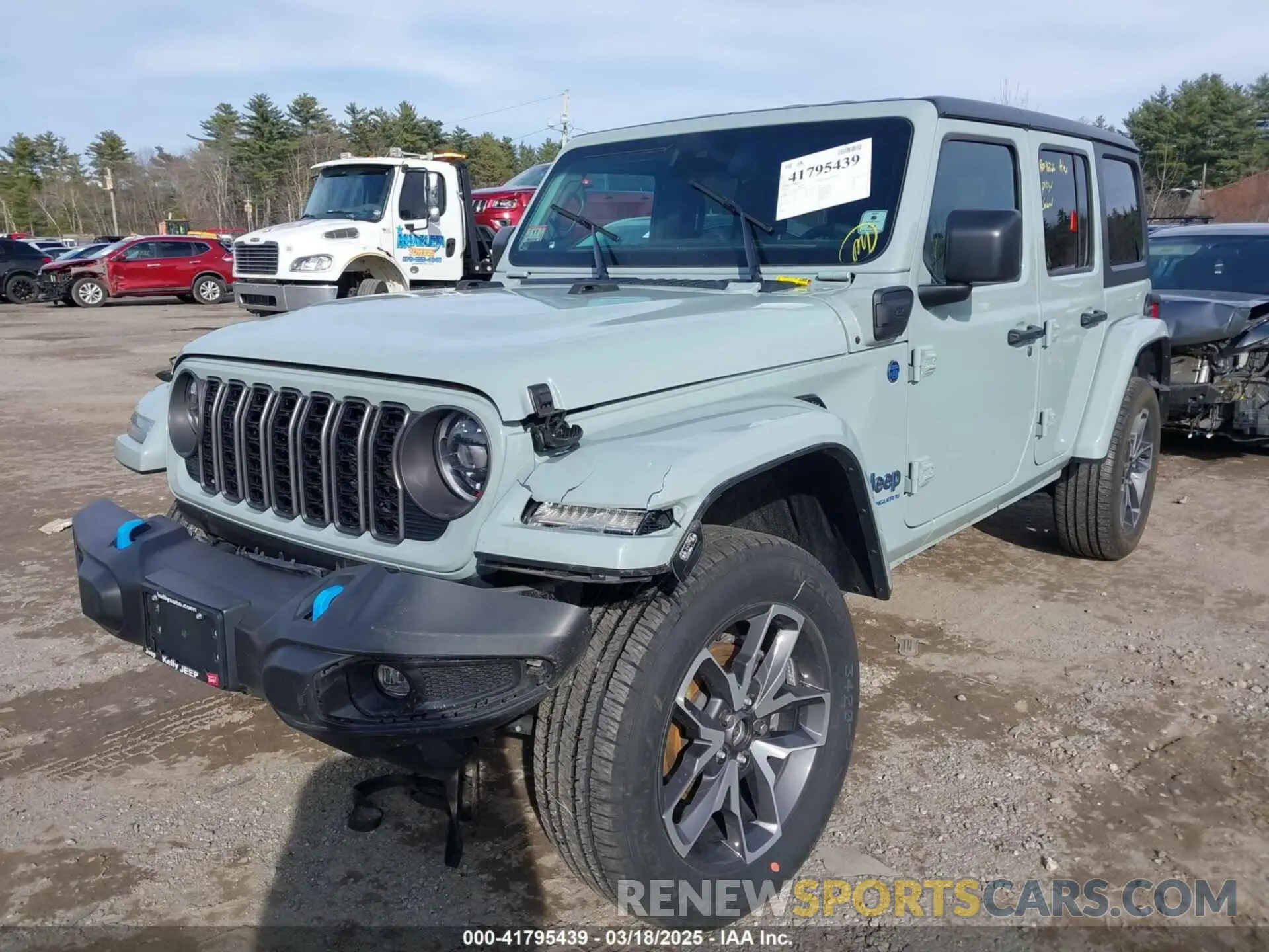 2 fotografías del automóvil dañado 1C4RJXN65RW166079 JEEP WRANGLER 4XE 2024