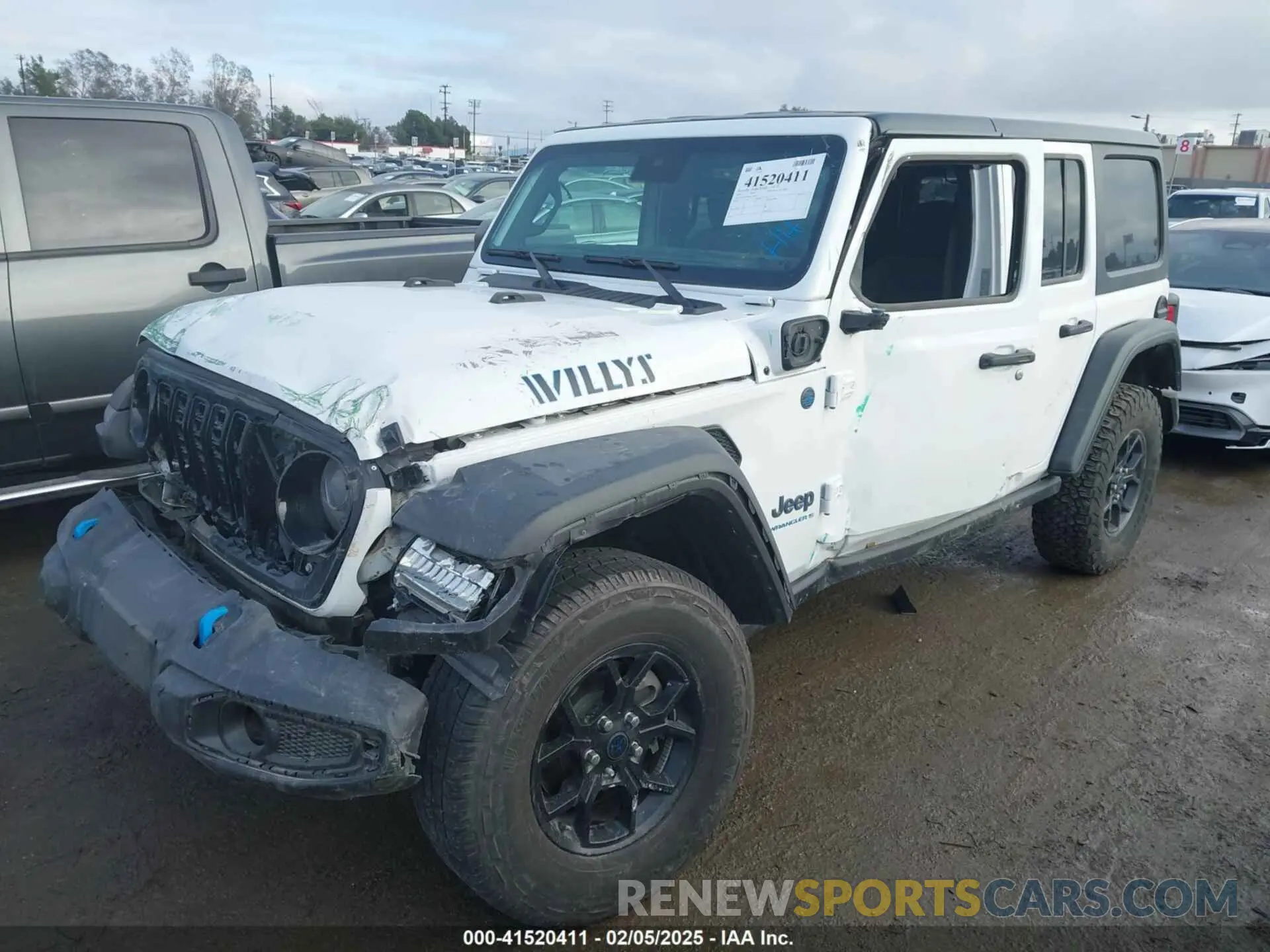 2 fotografías del automóvil dañado 1C4RJXN66RW186440 JEEP WRANGLER 4XE 2024