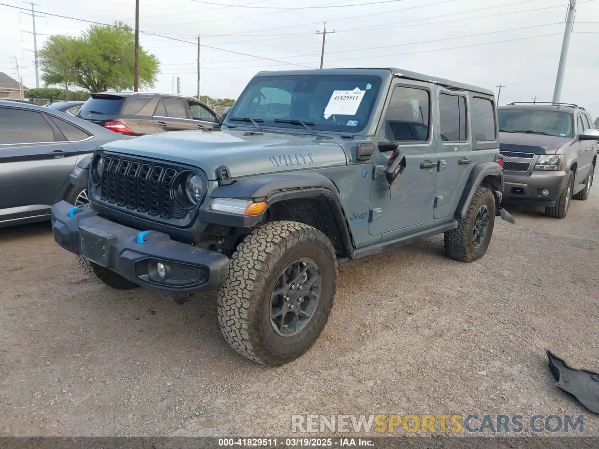 2 fotografías del automóvil dañado 1C4RJXN68RW189727 JEEP WRANGLER 4XE 2024