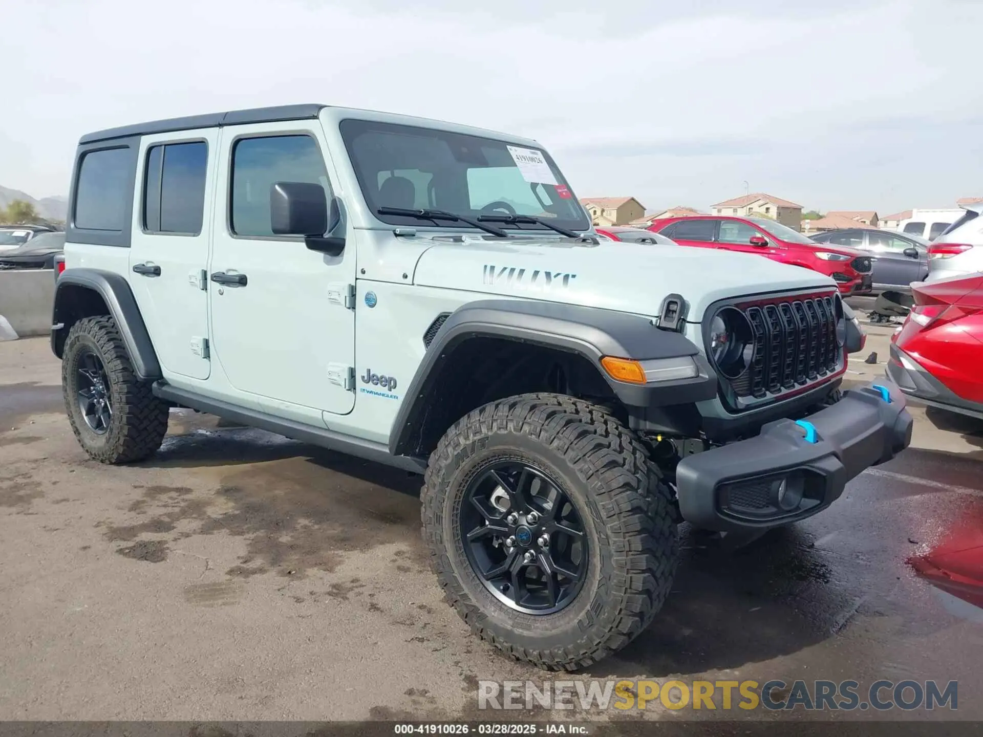 1 fotografías del automóvil dañado 1C4RJXN68RW196760 JEEP WRANGLER 4XE 2024