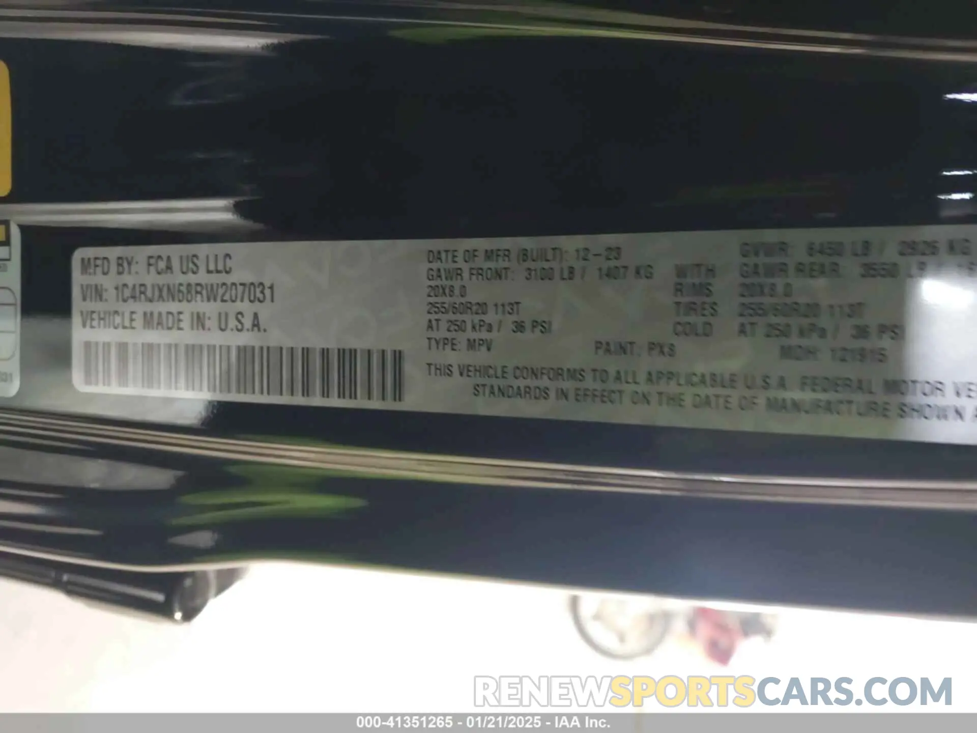 9 fotografías del automóvil dañado 1C4RJXN68RW207031 JEEP WRANGLER 4XE 2024