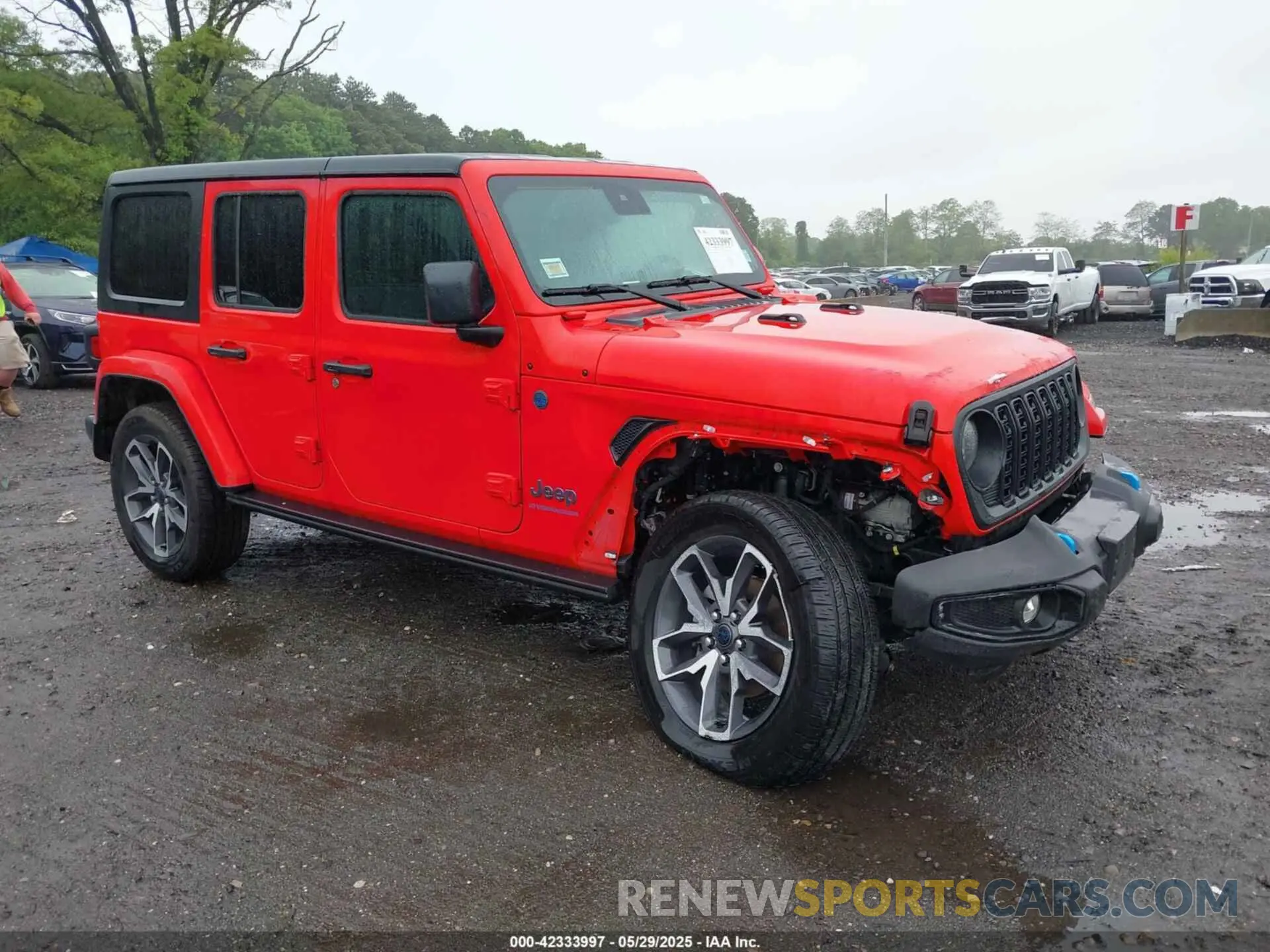 1 fotografías del automóvil dañado 1C4RJXN6XRW152579 JEEP WRANGLER 4XE 2024