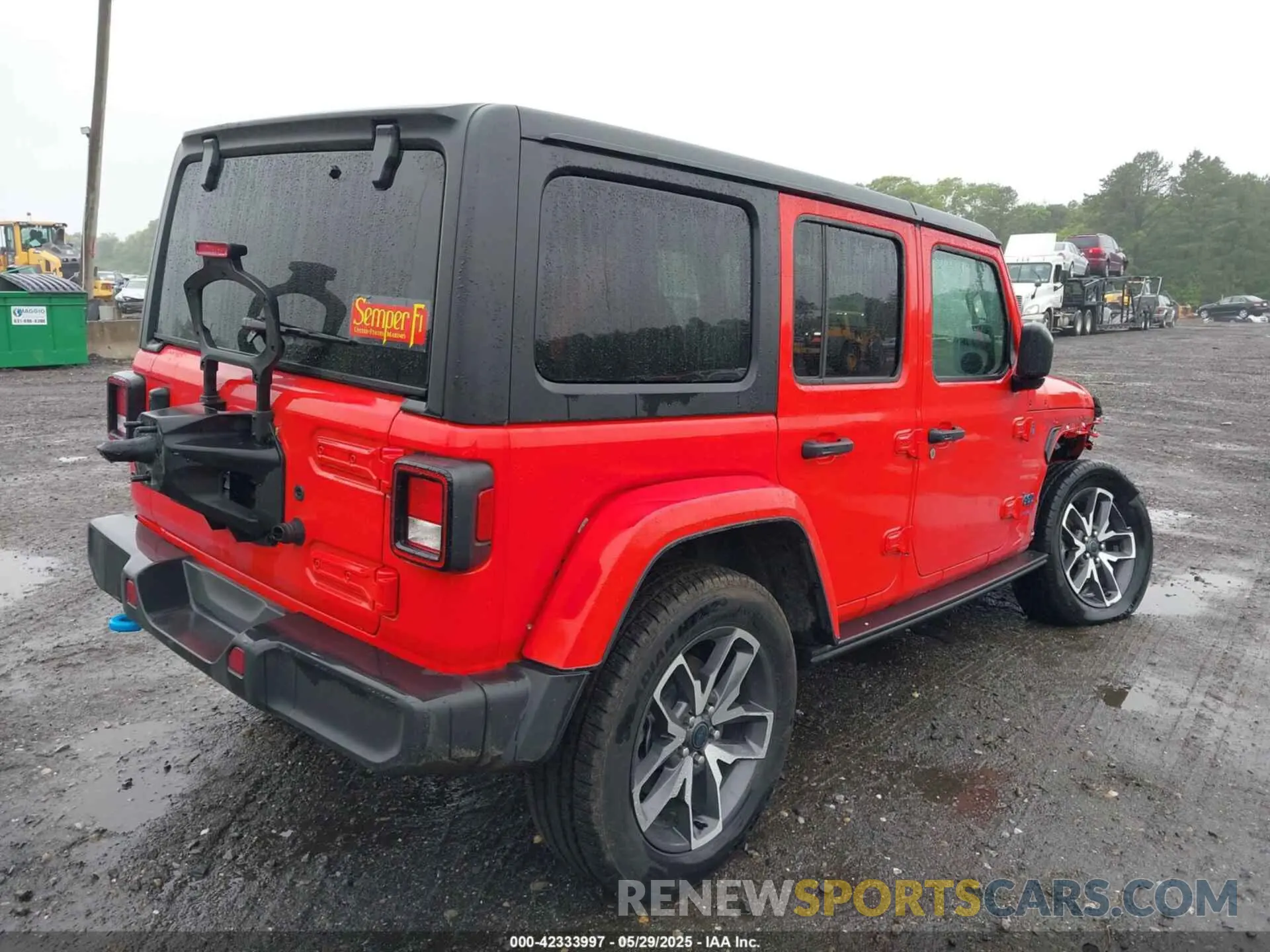 4 fotografías del automóvil dañado 1C4RJXN6XRW152579 JEEP WRANGLER 4XE 2024