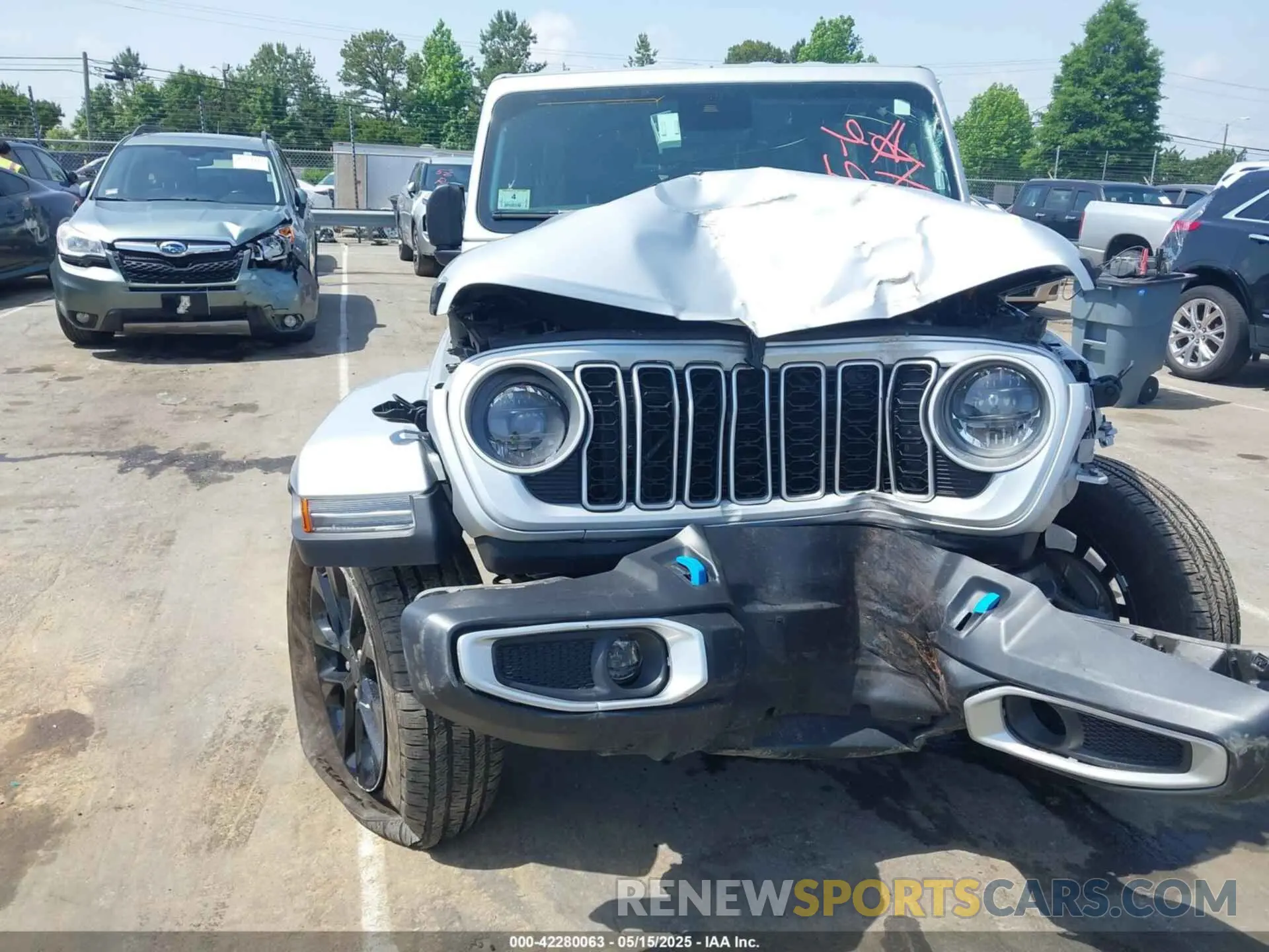 6 fotografías del automóvil dañado 1C4RJXP60RW292136 JEEP WRANGLER 4XE 2024