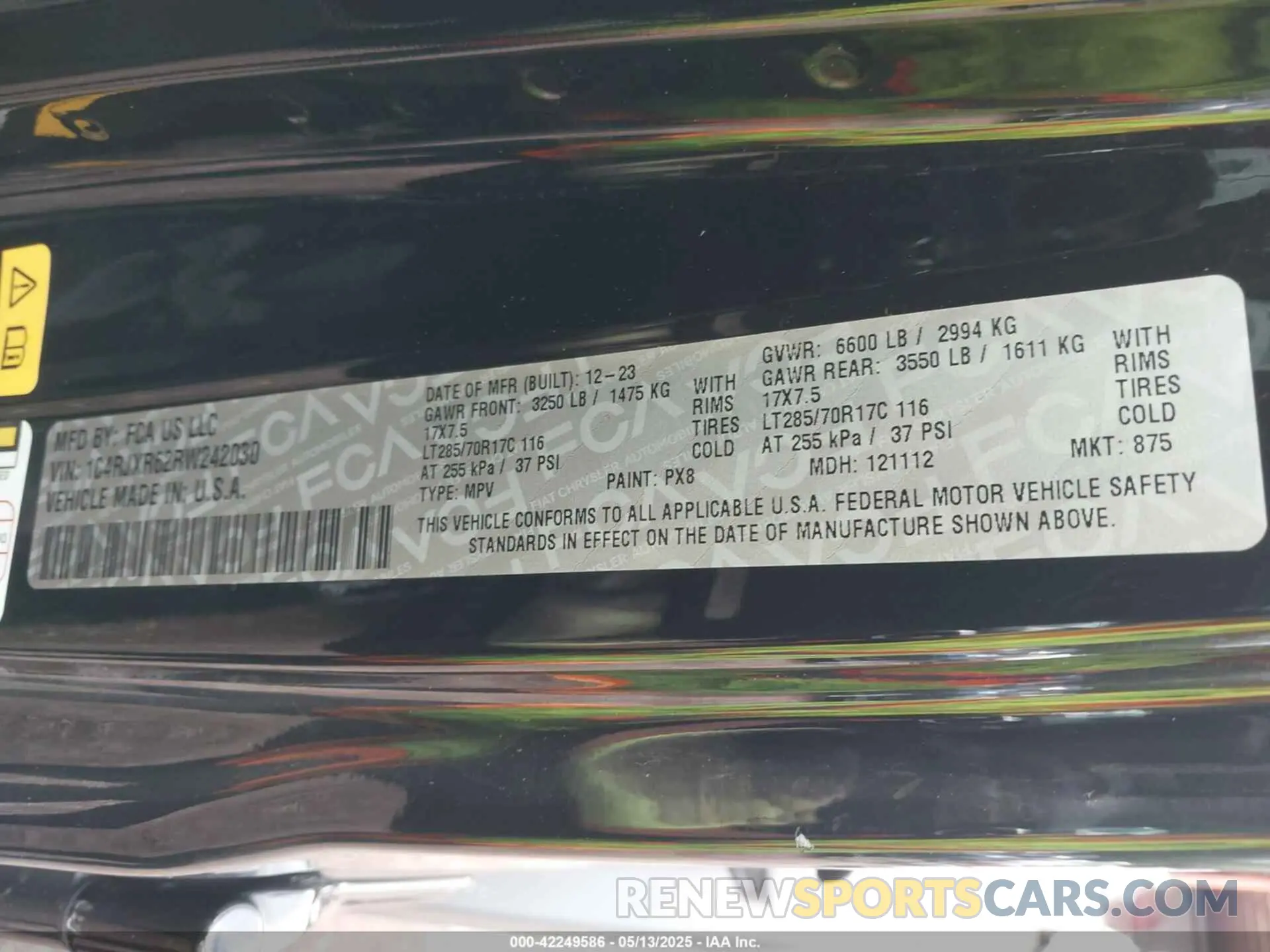 9 fotografías del automóvil dañado 1C4RJXR62RW242030 JEEP WRANGLER 4XE 2024