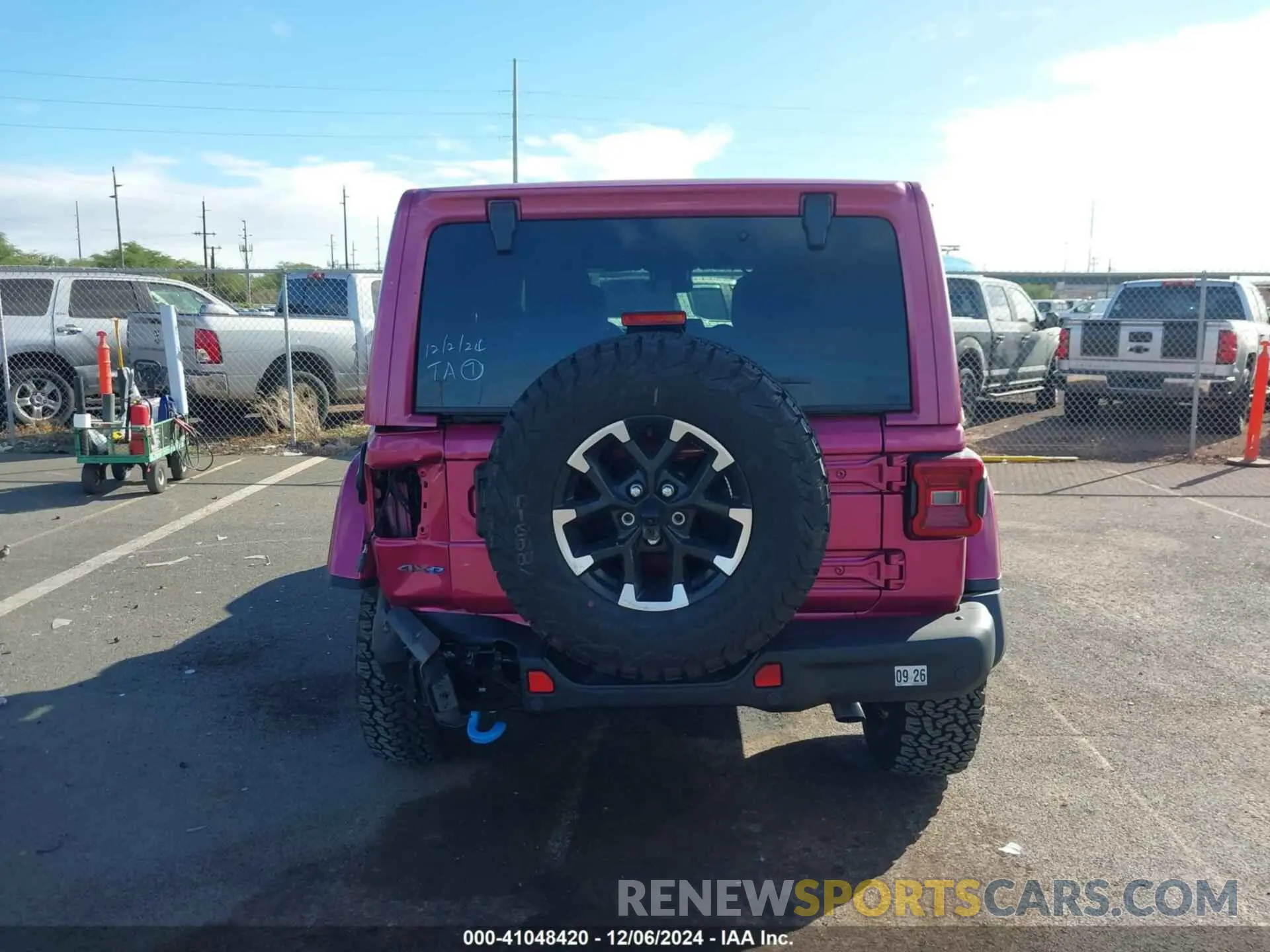 17 fotografías del automóvil dañado 1C4RJXR65RW325418 JEEP WRANGLER 4XE 2024