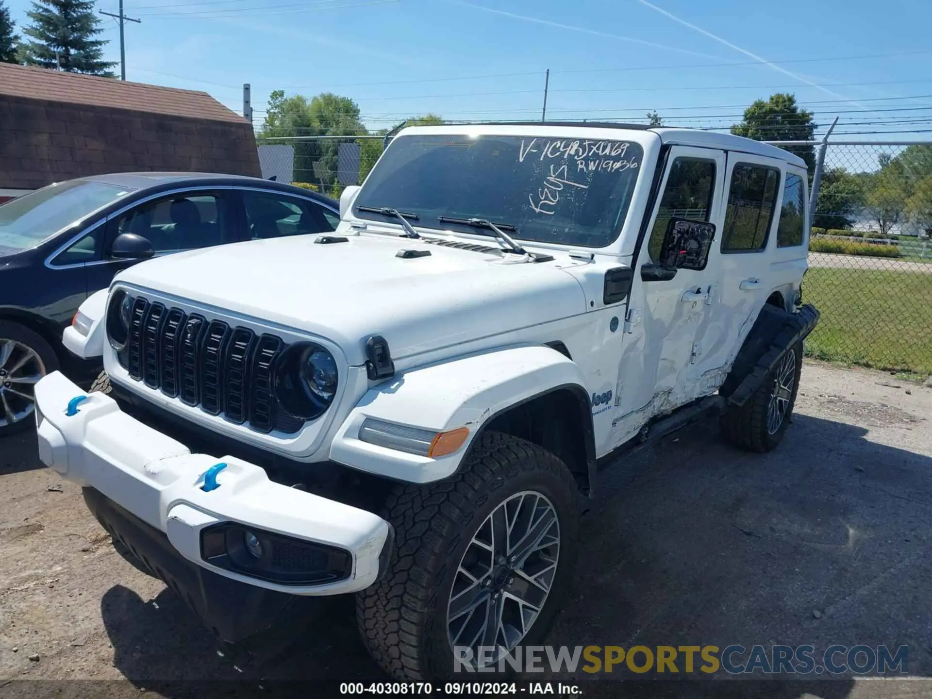 2 fotografías del automóvil dañado 1C4RJXU69RW190368 JEEP WRANGLER 4XE 2024