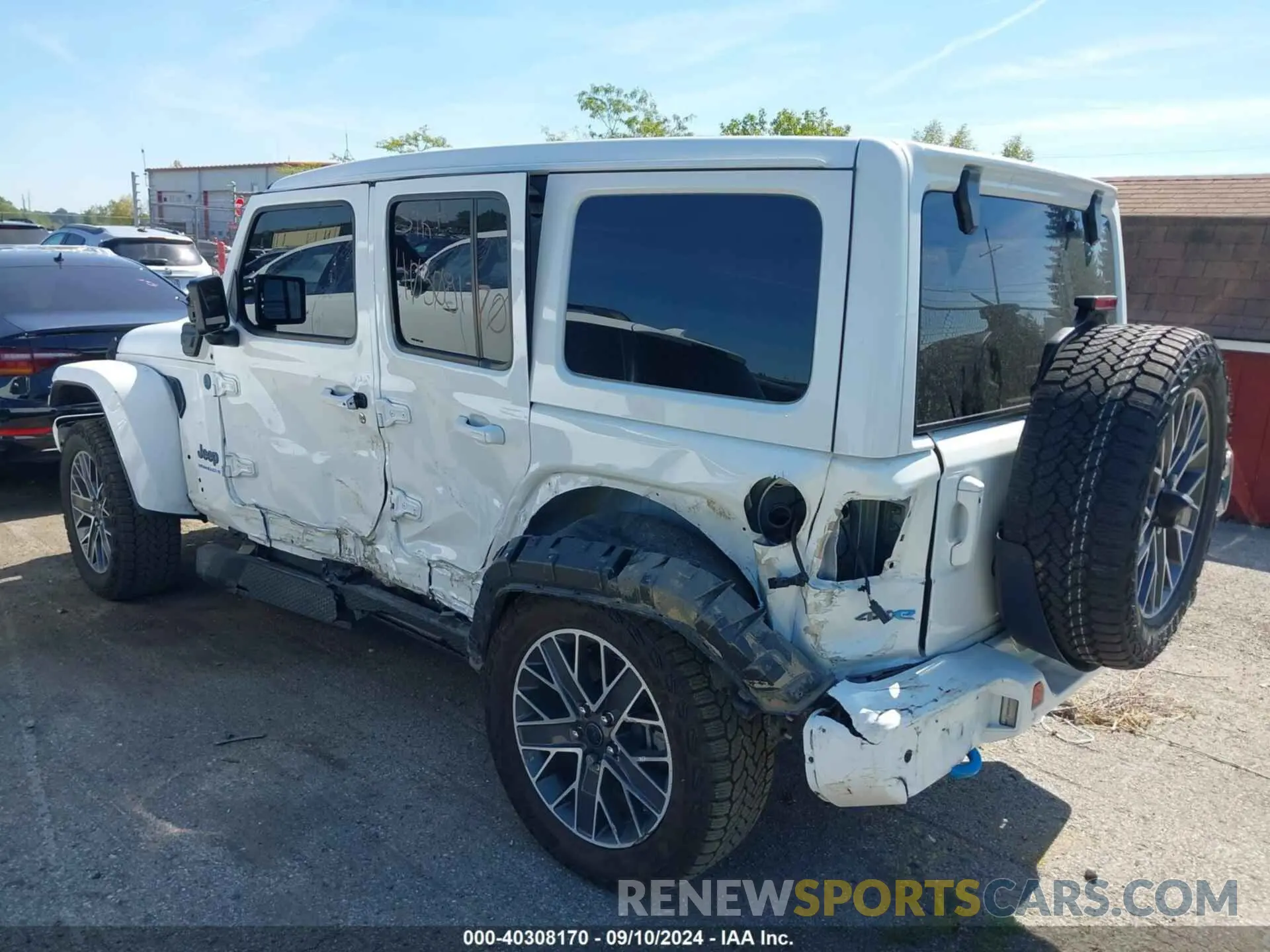 3 fotografías del automóvil dañado 1C4RJXU69RW190368 JEEP WRANGLER 4XE 2024