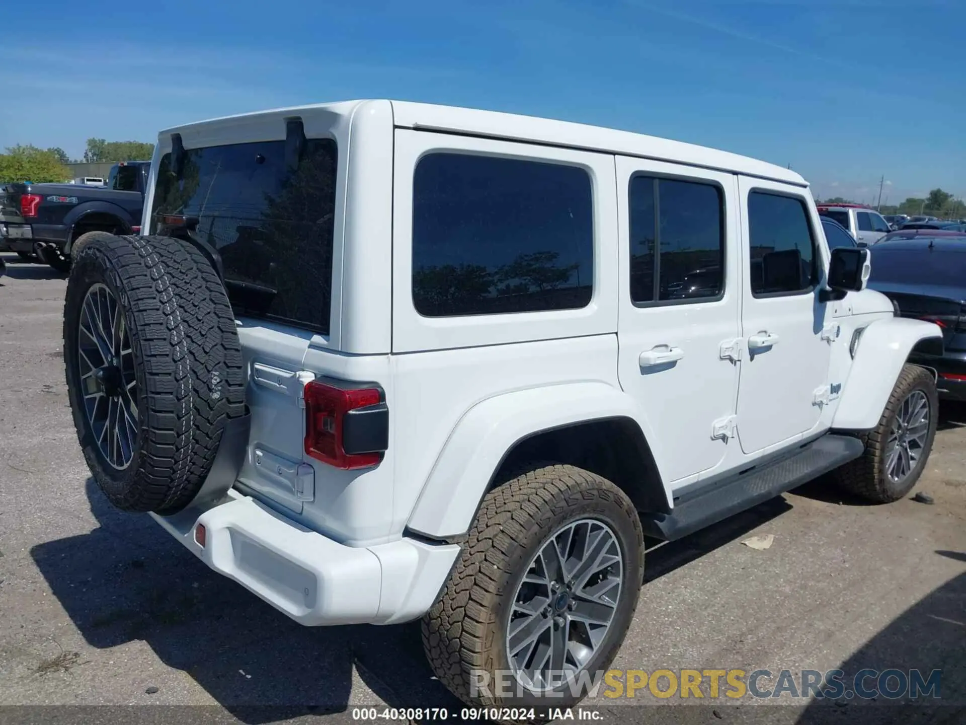 4 fotografías del automóvil dañado 1C4RJXU69RW190368 JEEP WRANGLER 4XE 2024