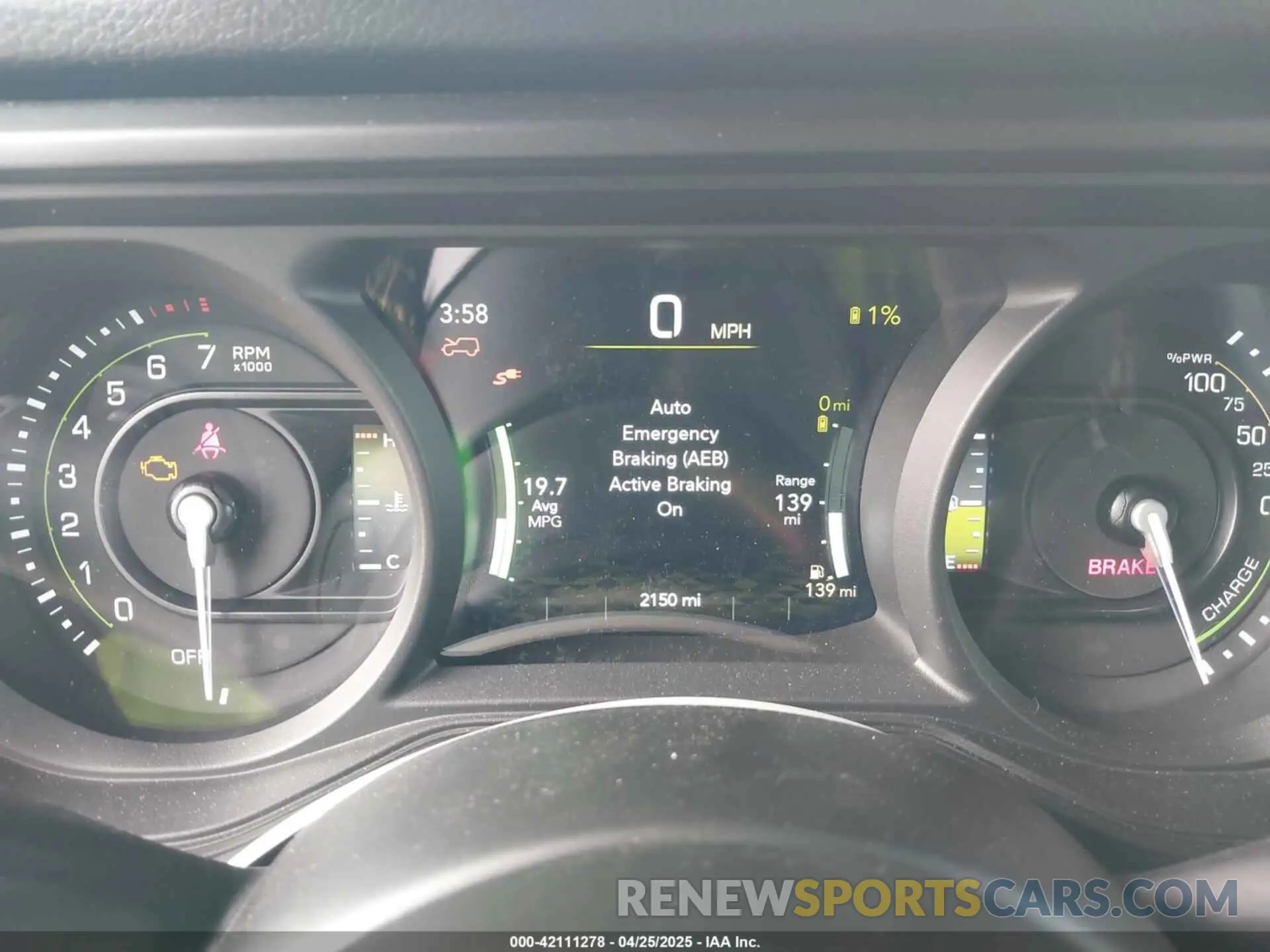 7 fotografías del automóvil dañado 1C4RJXN66SW519807 JEEP WRANGLER 4XE 2025