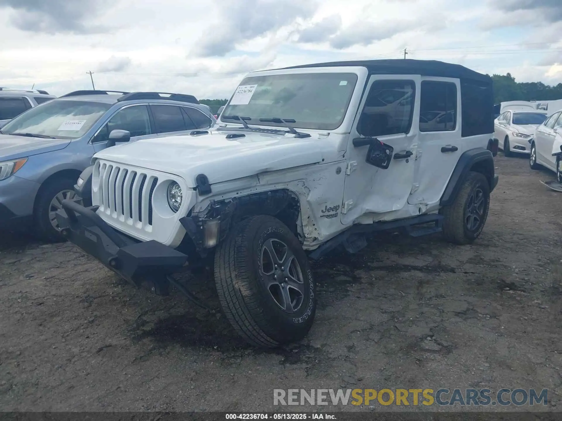 2 fotografías del automóvil dañado 1C4HJXDG7KW597096 JEEP WRANGLER UNLIMITED 2019
