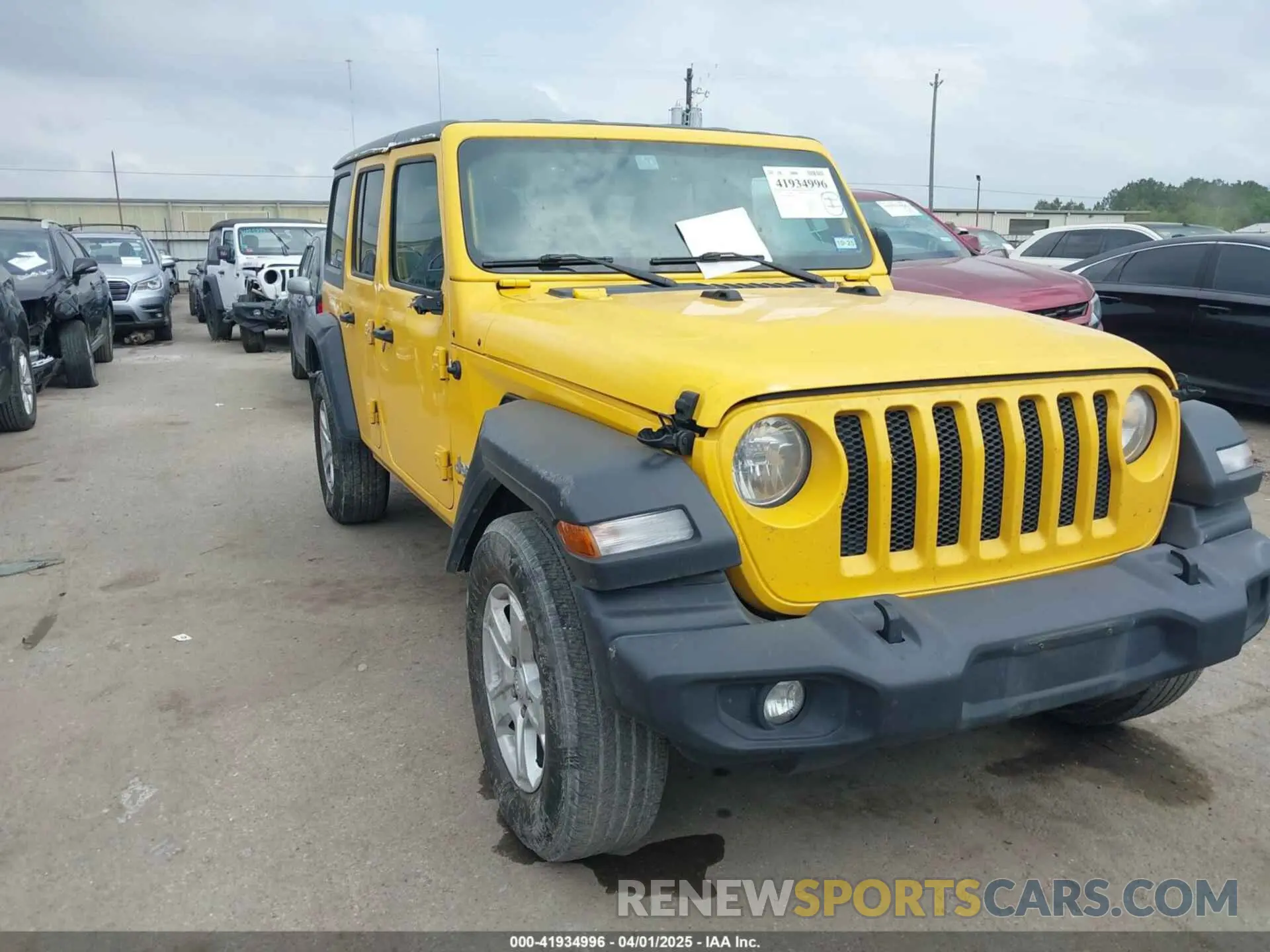 1 fotografías del automóvil dañado 1C4HJXDG8KW501069 JEEP WRANGLER UNLIMITED 2019