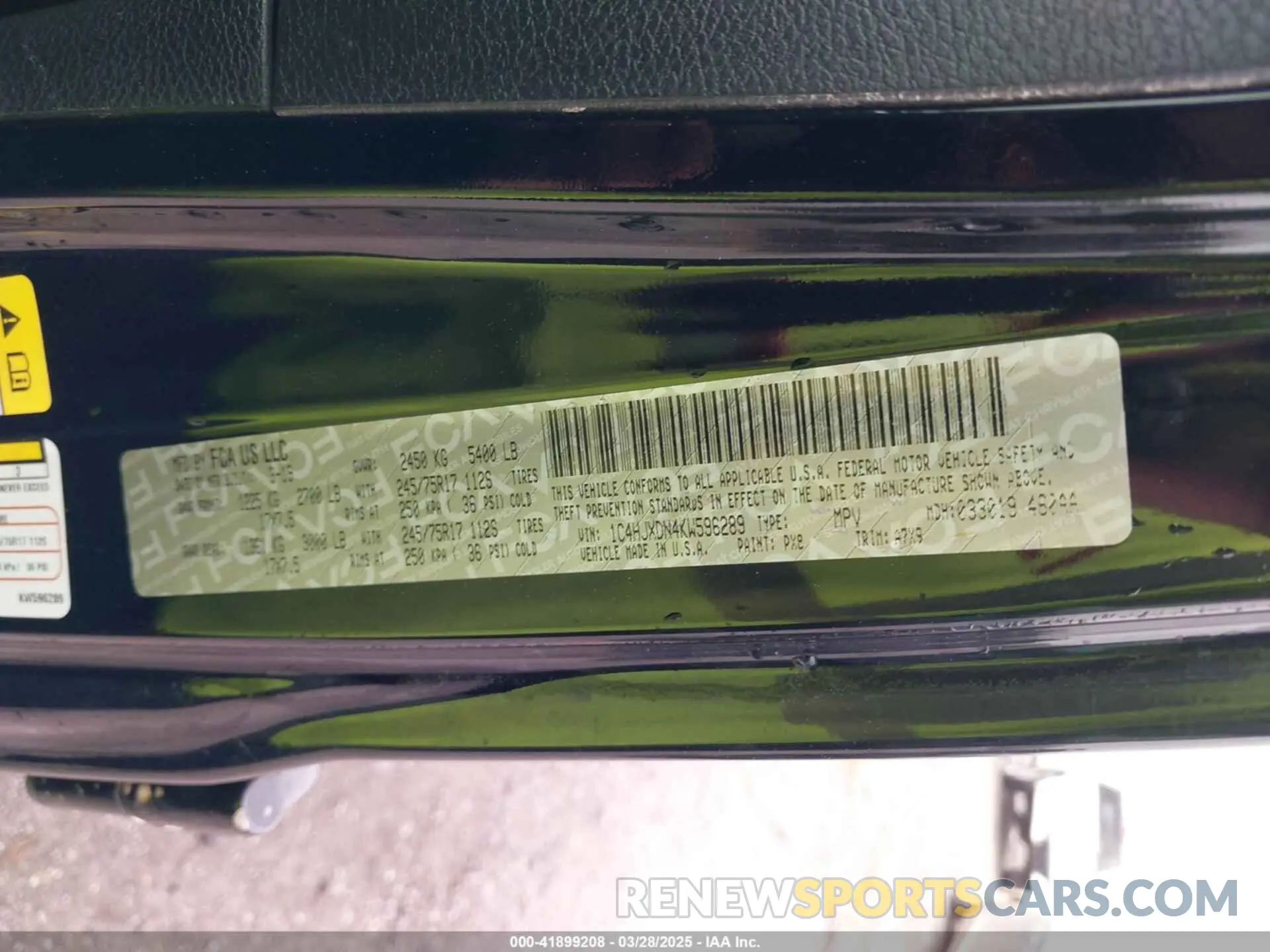 9 fotografías del automóvil dañado 1C4HJXDN4KW596289 JEEP WRANGLER UNLIMITED 2019