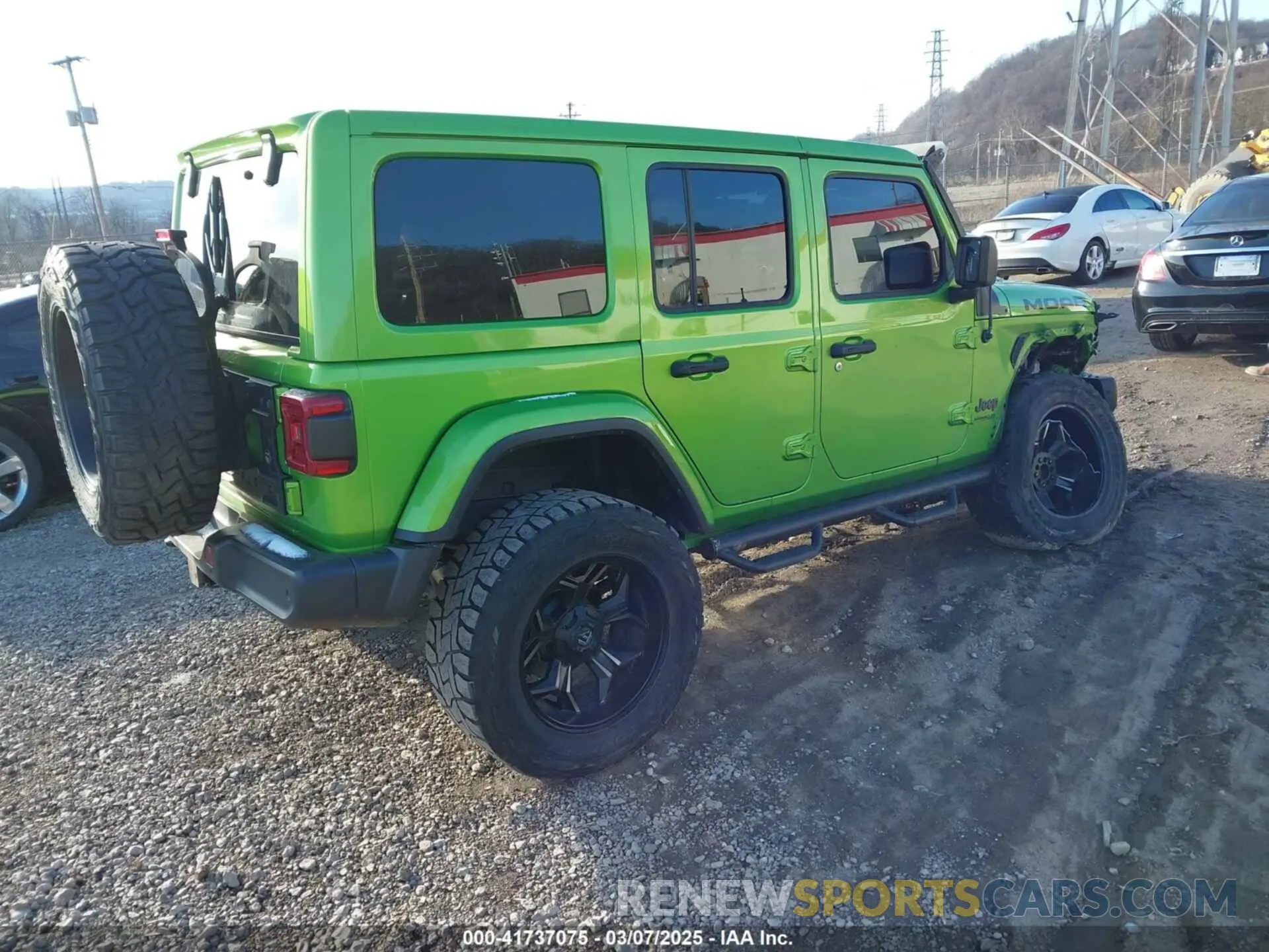 4 fotografías del automóvil dañado 1C4HJXEG2KW575571 JEEP WRANGLER UNLIMITED 2019