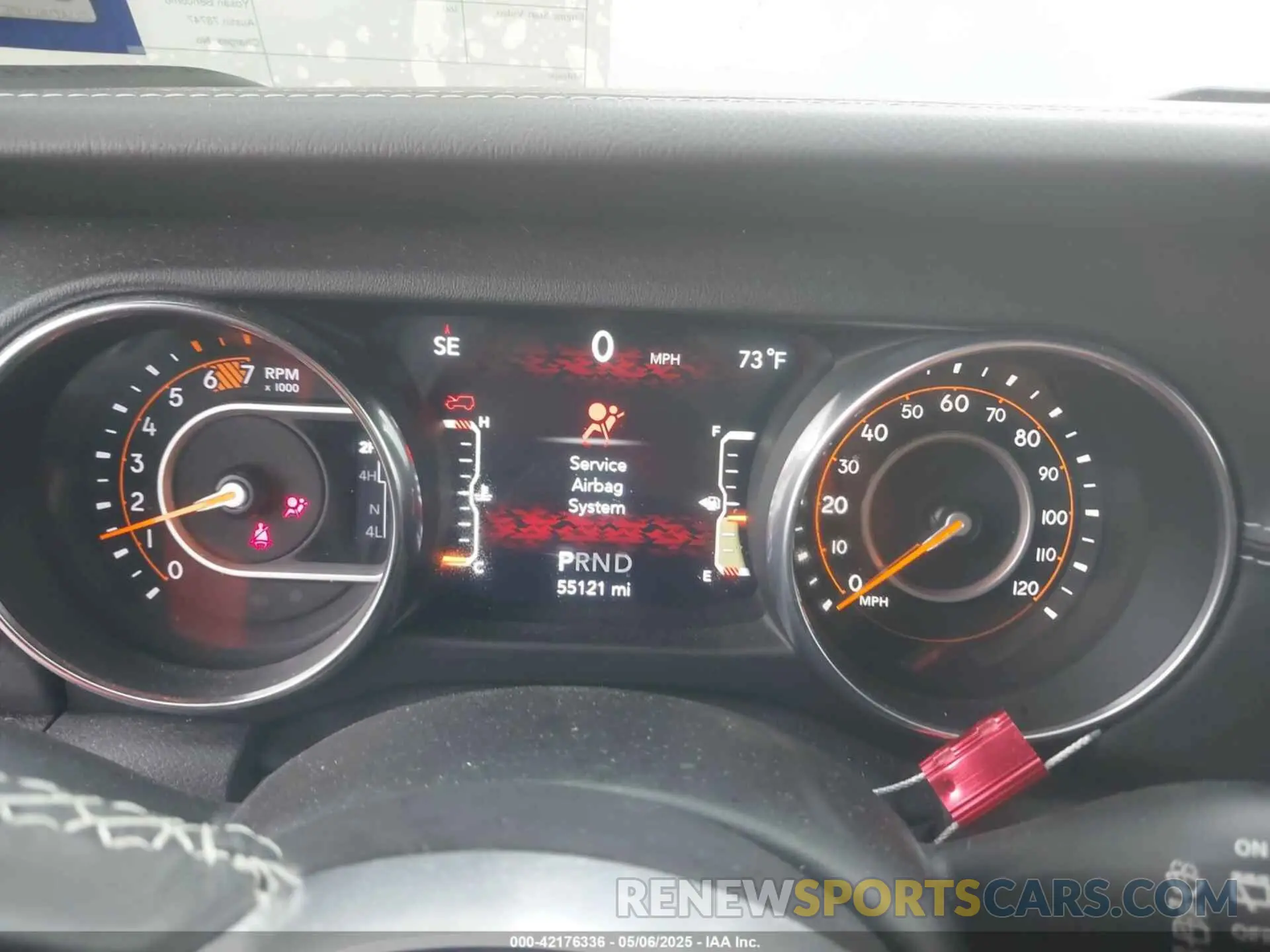 7 fotografías del automóvil dañado 1C4HJXEN6KW500998 JEEP WRANGLER UNLIMITED 2019
