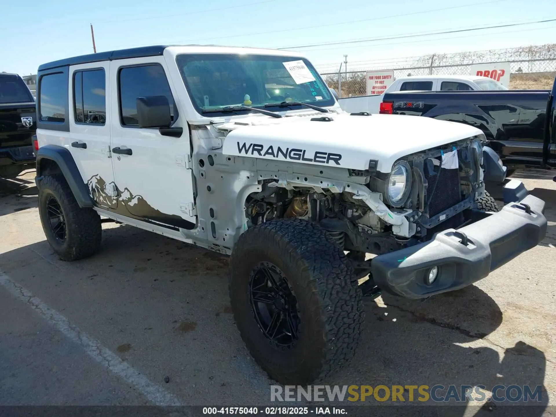 1 fotografías del automóvil dañado 1C4HJXDG0LW174393 JEEP WRANGLER UNLIMITED 2020