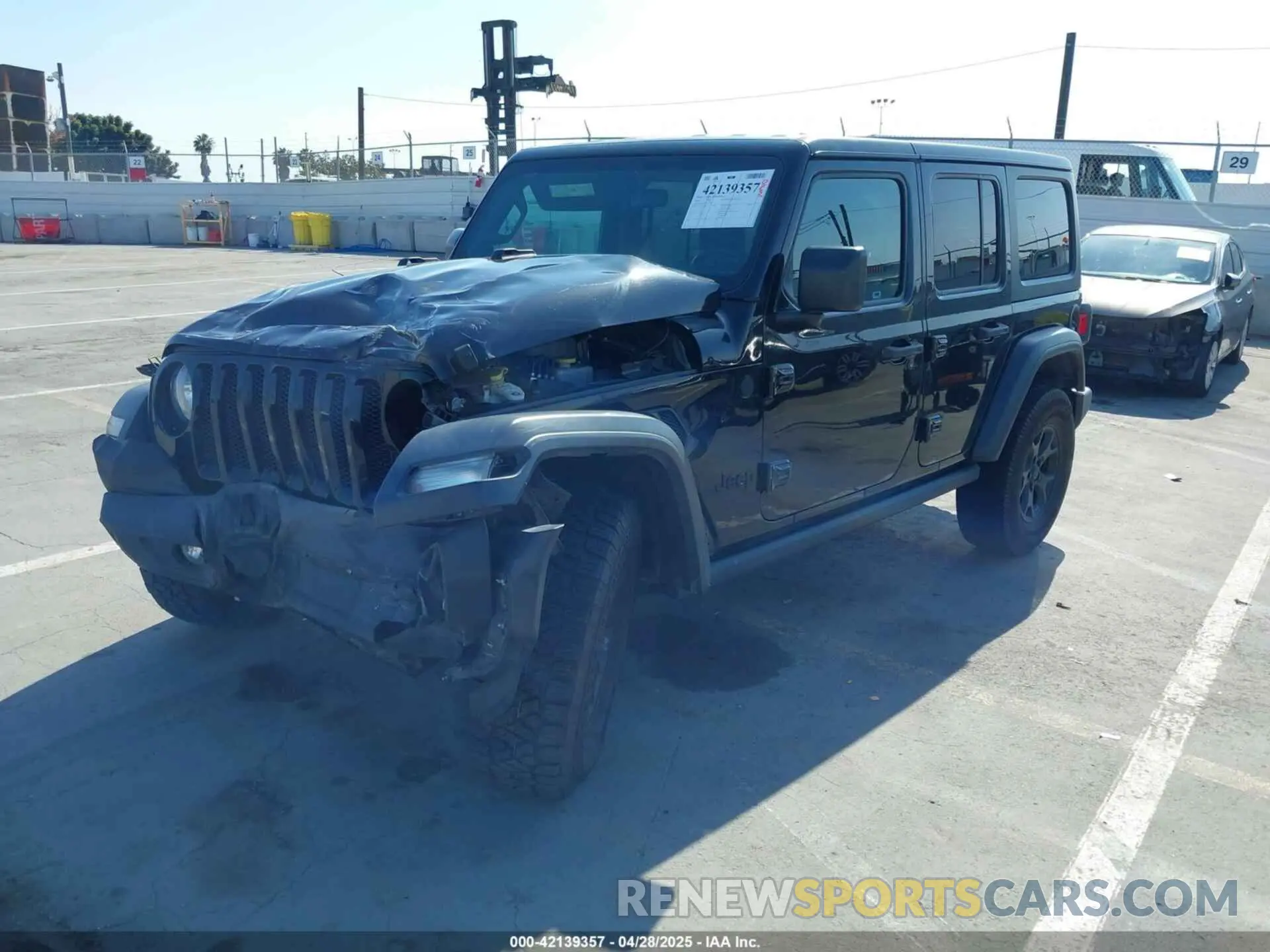 2 fotografías del automóvil dañado 1C4HJXDG0LW238819 JEEP WRANGLER UNLIMITED 2020