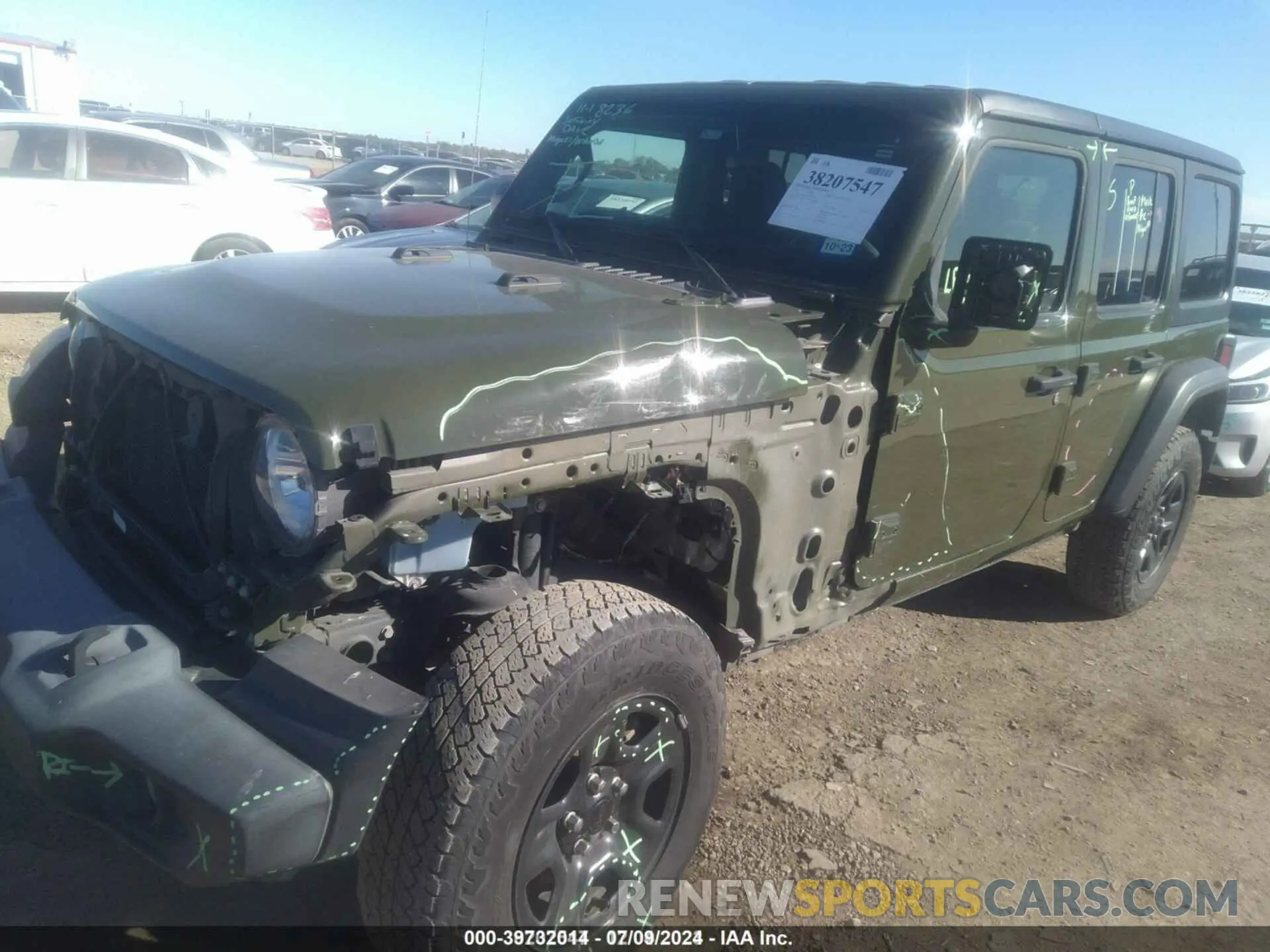 2 fotografías del automóvil dañado 1C4HJXDG1LW349170 JEEP WRANGLER UNLIMITED 2020